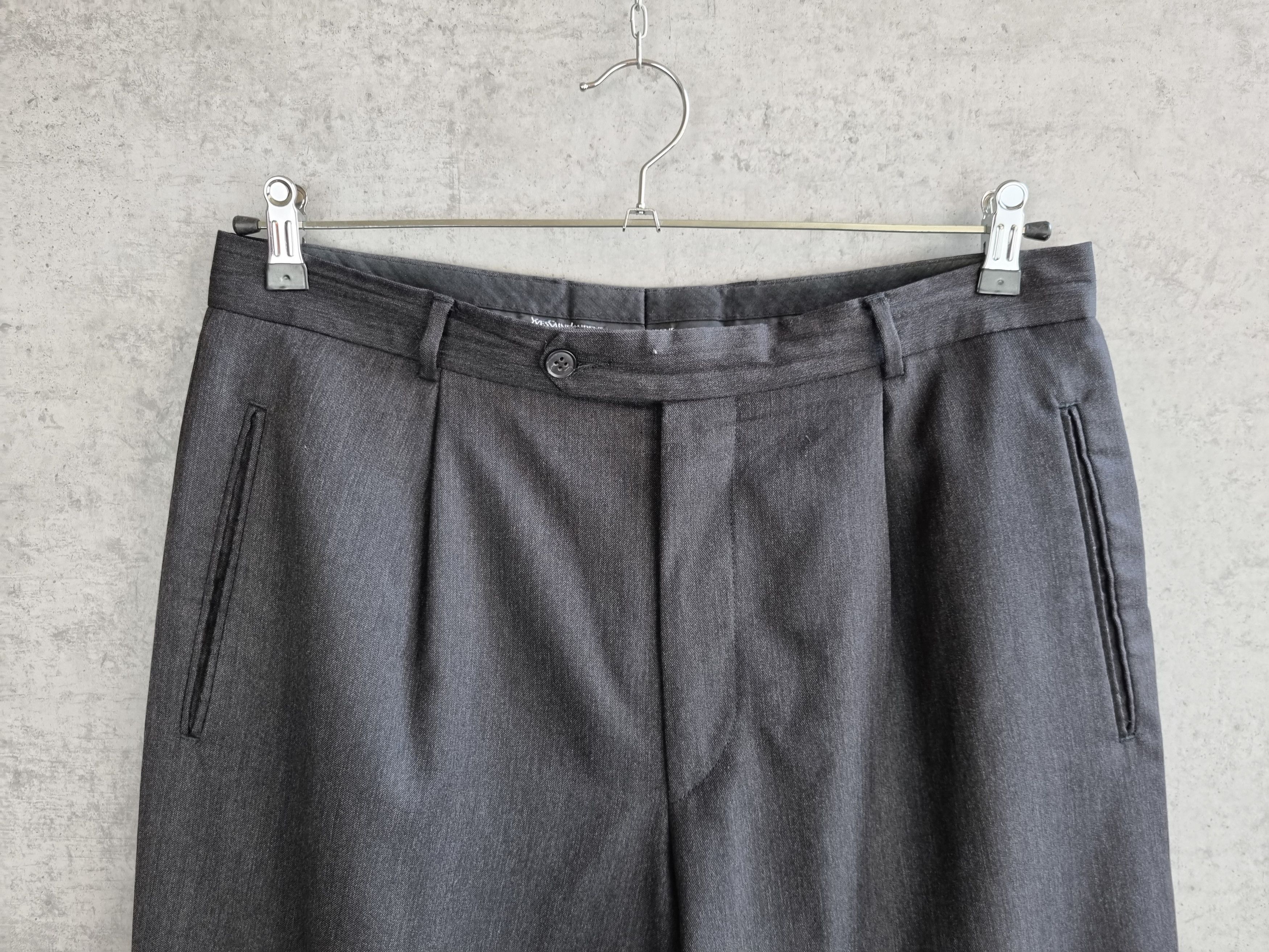 Vintage × Yves Saint Laurent Vintage YSL Yves Saint Laurent Wool Formal Suit Pants Size US 32 / EU 48 - 1 Thumbnail