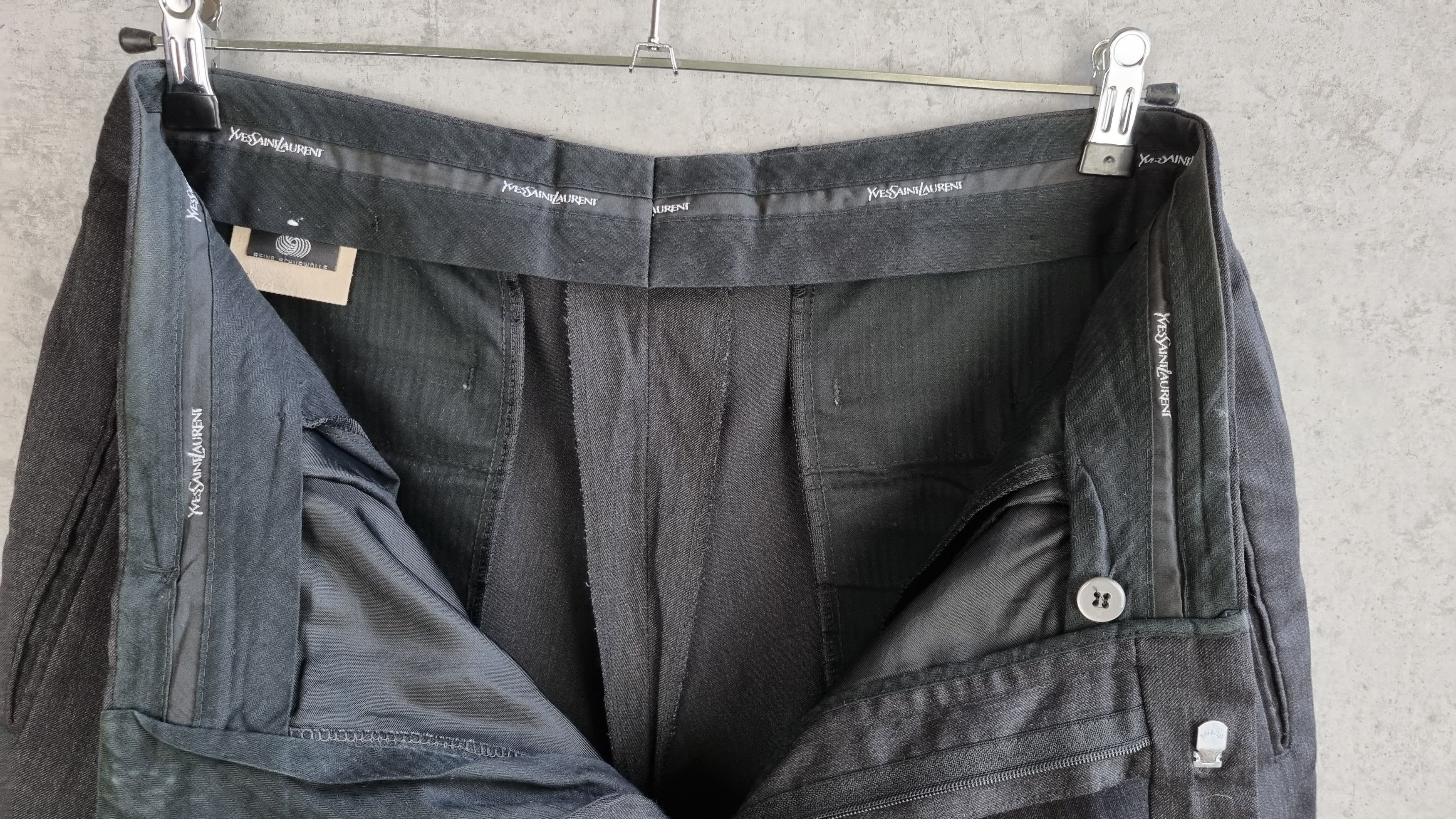 Vintage × Yves Saint Laurent Vintage YSL Yves Saint Laurent Wool Formal Suit Pants Size US 32 / EU 48 - 5 Thumbnail