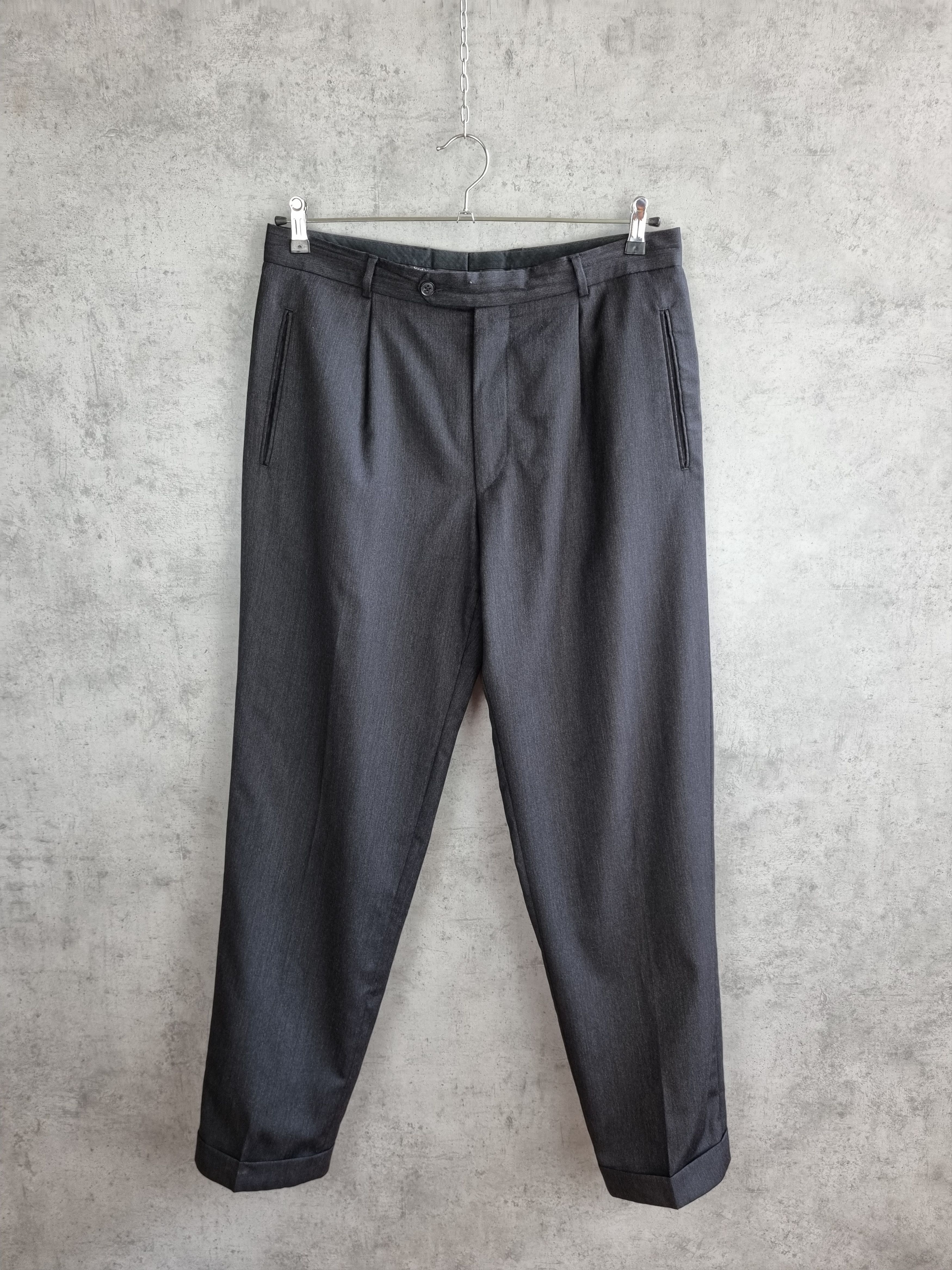 Vintage × Yves Saint Laurent Vintage YSL Yves Saint Laurent Wool Formal Suit Pants Size US 32 / EU 48 - 4 Thumbnail