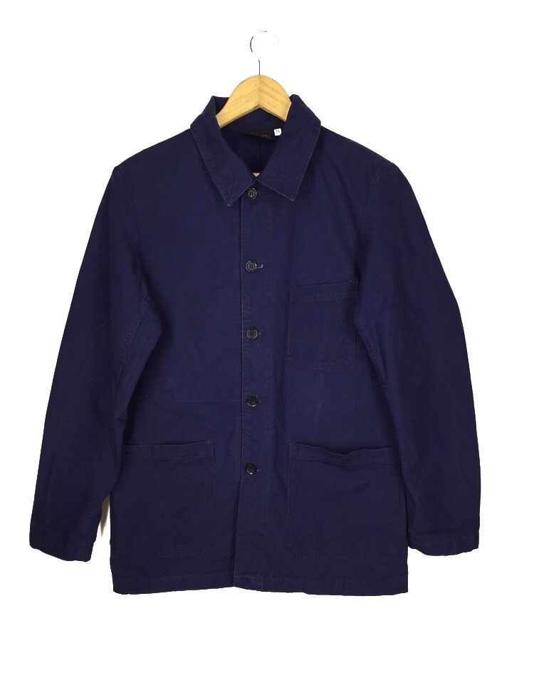 image of Vetra France Indigo Chore Jacket, Men's (Size Medium)
