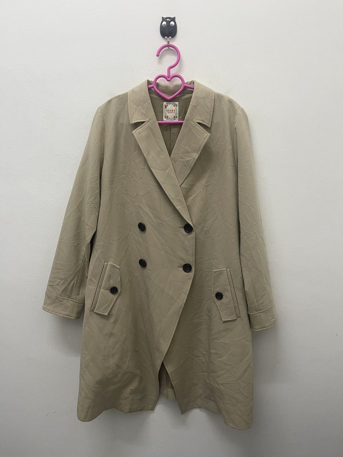 Beams Plus Rare Vintage BEAMS HEART Trench Jacket Size S / US 4 / IT 40 - 1 Thumbnail