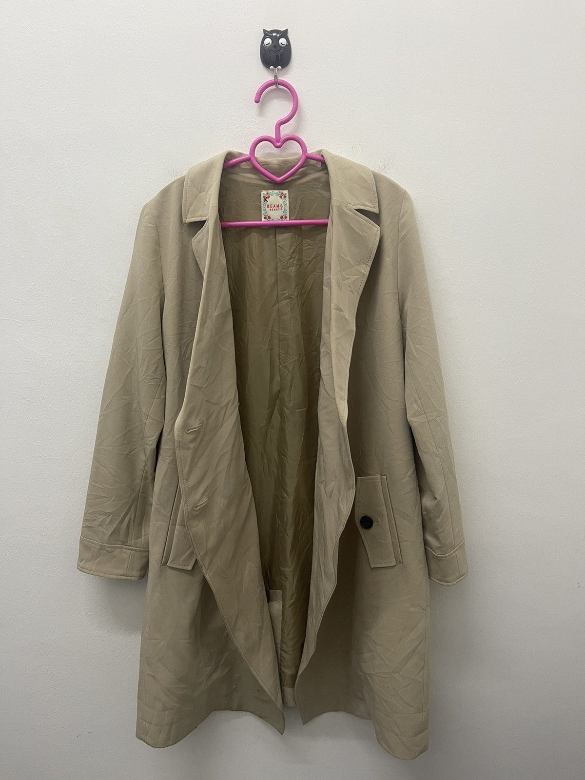 Beams Plus Rare Vintage BEAMS HEART Trench Jacket Size S / US 4 / IT 40 - 2 Thumbnail