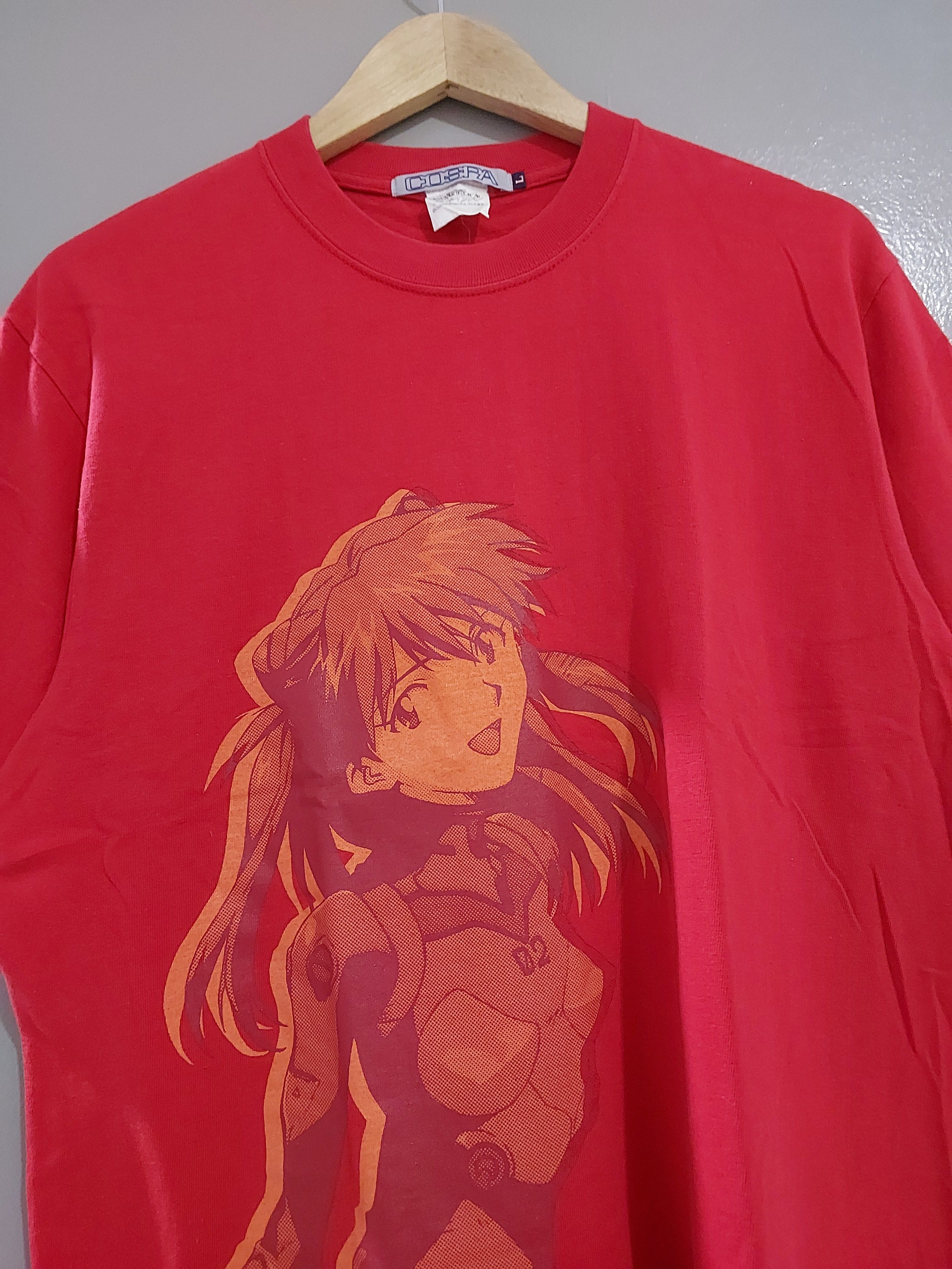 Anime VINTAGE NEON GENESIS EVANGELION ANIME ASUKA LANGLEY T-SHIRT Size US L / EU 52-54 / 3 - 5 Thumbnail