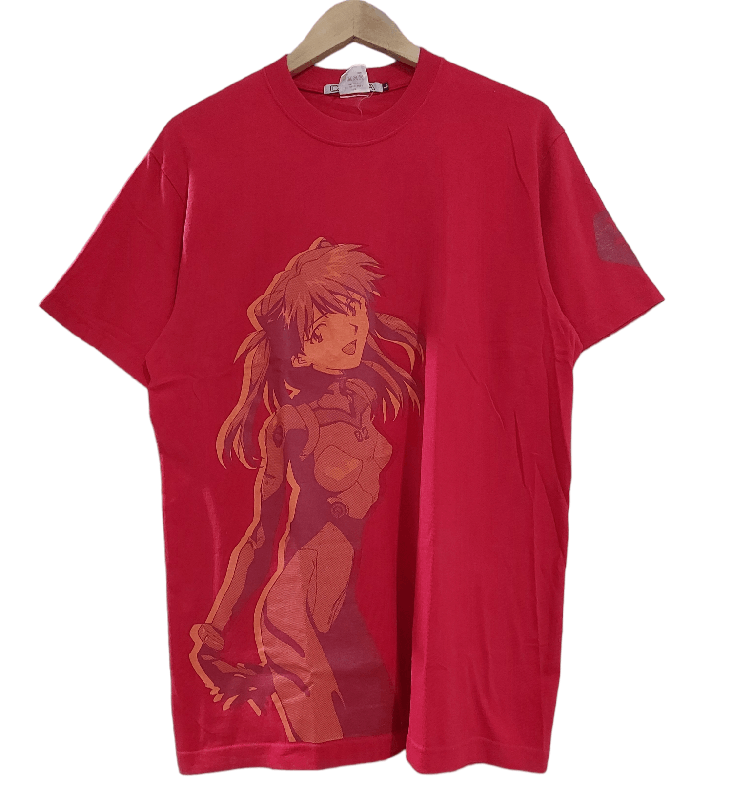 Anime VINTAGE NEON GENESIS EVANGELION ANIME ASUKA LANGLEY T-SHIRT Size US L / EU 52-54 / 3 - 1 Thumbnail