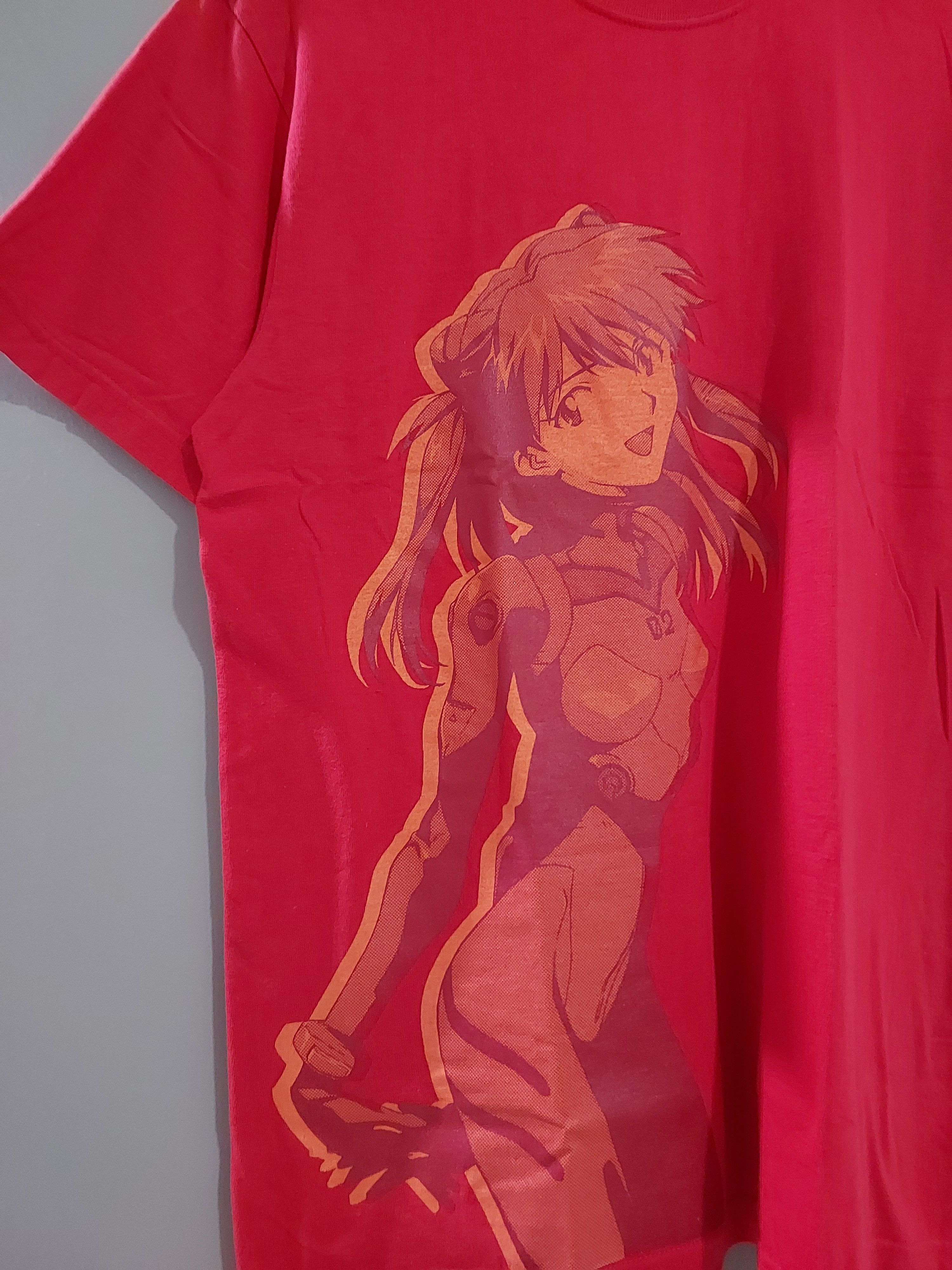 Anime VINTAGE NEON GENESIS EVANGELION ANIME ASUKA LANGLEY T-SHIRT Size US L / EU 52-54 / 3 - 4 Thumbnail