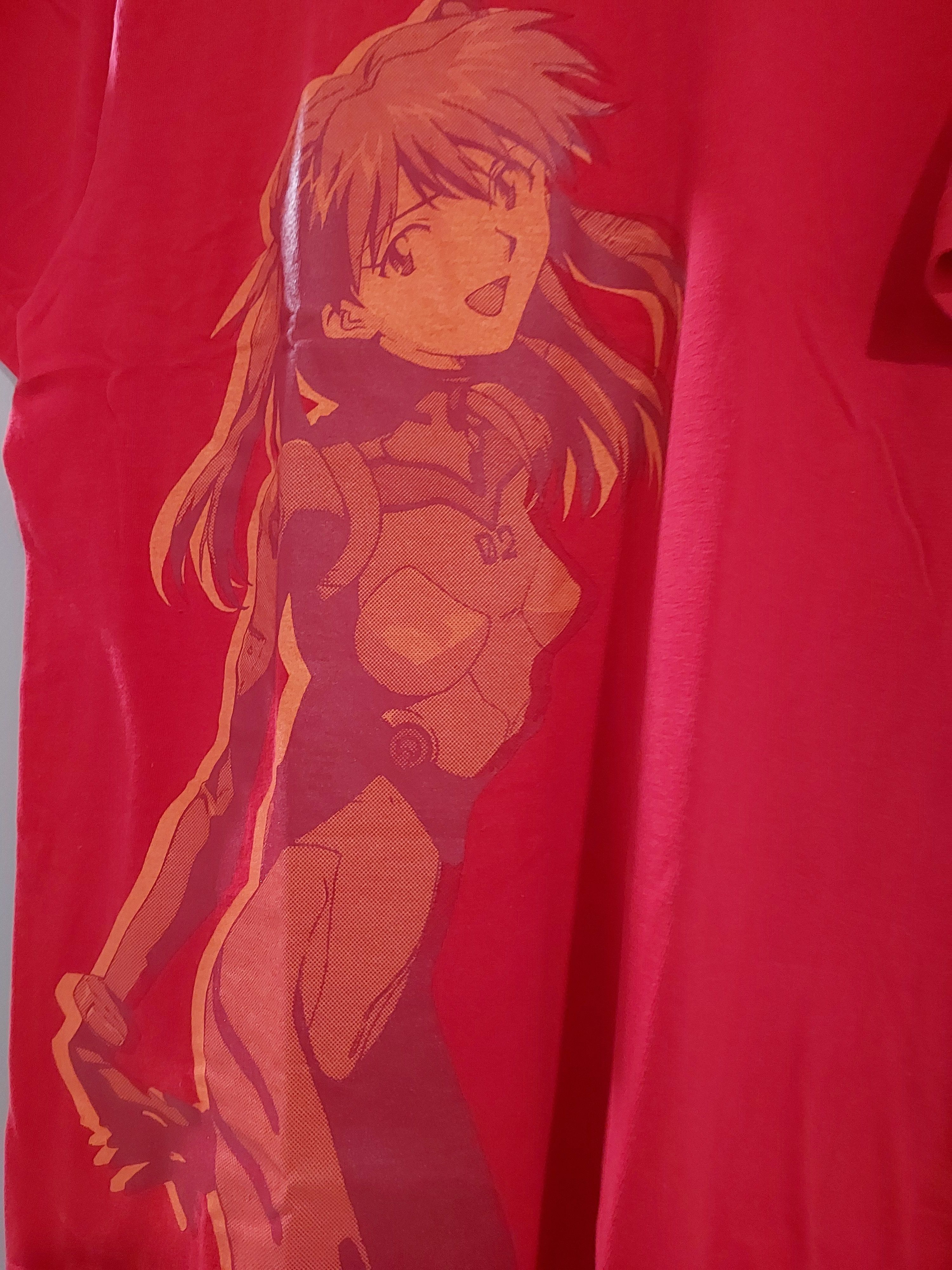 Anime VINTAGE NEON GENESIS EVANGELION ANIME ASUKA LANGLEY T-SHIRT Size US L / EU 52-54 / 3 - 2 Thumbnail