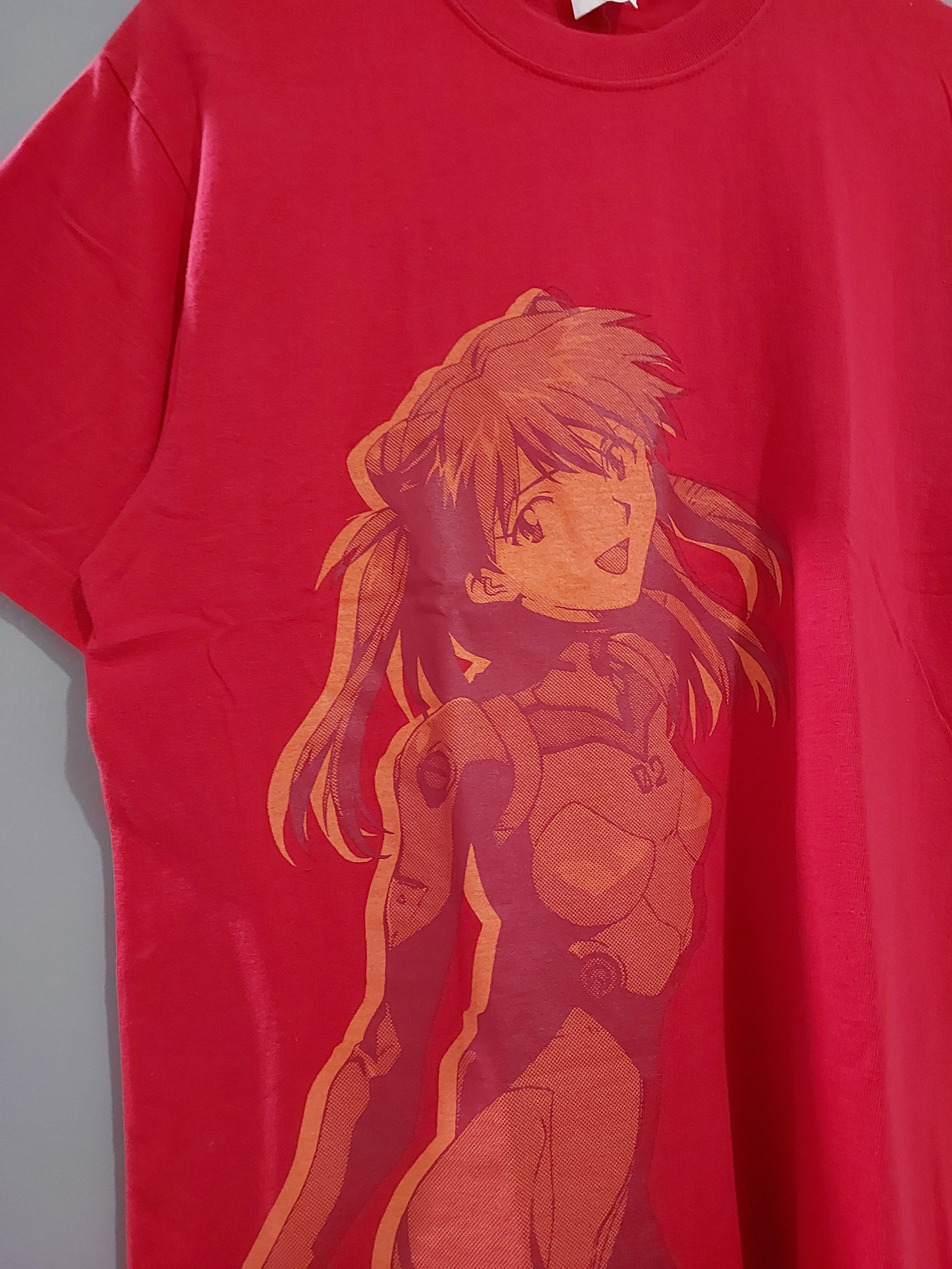 Anime VINTAGE NEON GENESIS EVANGELION ANIME ASUKA LANGLEY T-SHIRT Size US L / EU 52-54 / 3 - 3 Thumbnail