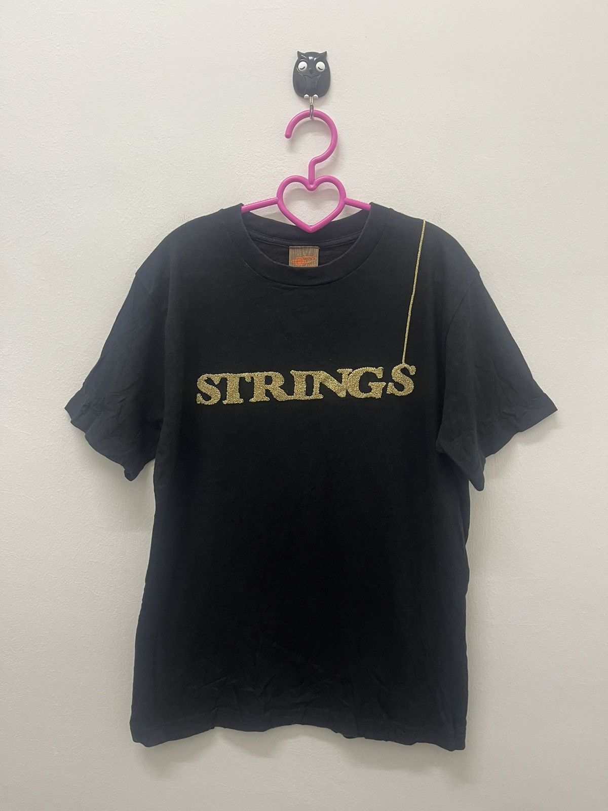 image of Beams Plus x Movie Vintage Beams X Strings 2004 Bald Film Tee in Black, Men's (Size Small)