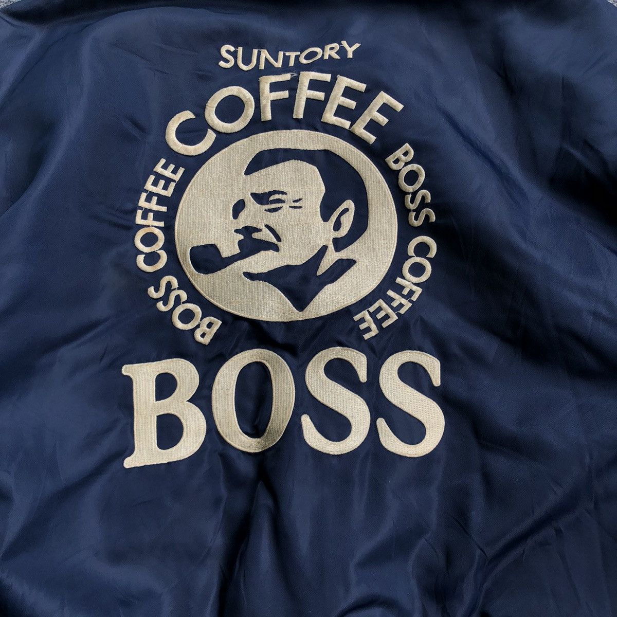 Japanese Brand Vtg Bomber Jacket Boss Coffee Suntory Embrodery Big Logo Size US L / EU 52-54 / 3 - 4 Thumbnail