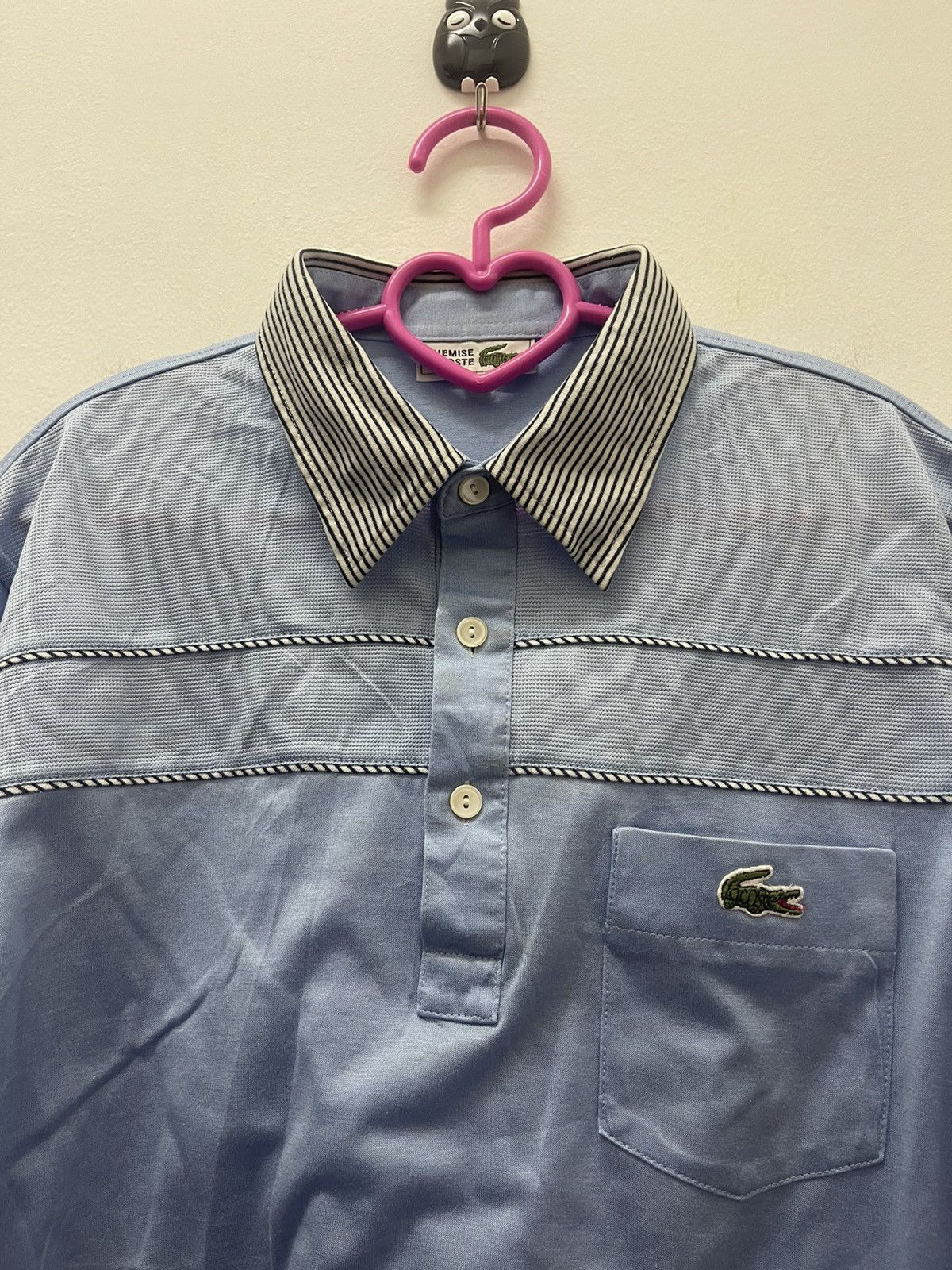 Lacoste Rare Vintage CHEMISE LACOSTE Single Pocket Retro Polo Tee Size US L / EU 52-54 / 3 - 3 Thumbnail