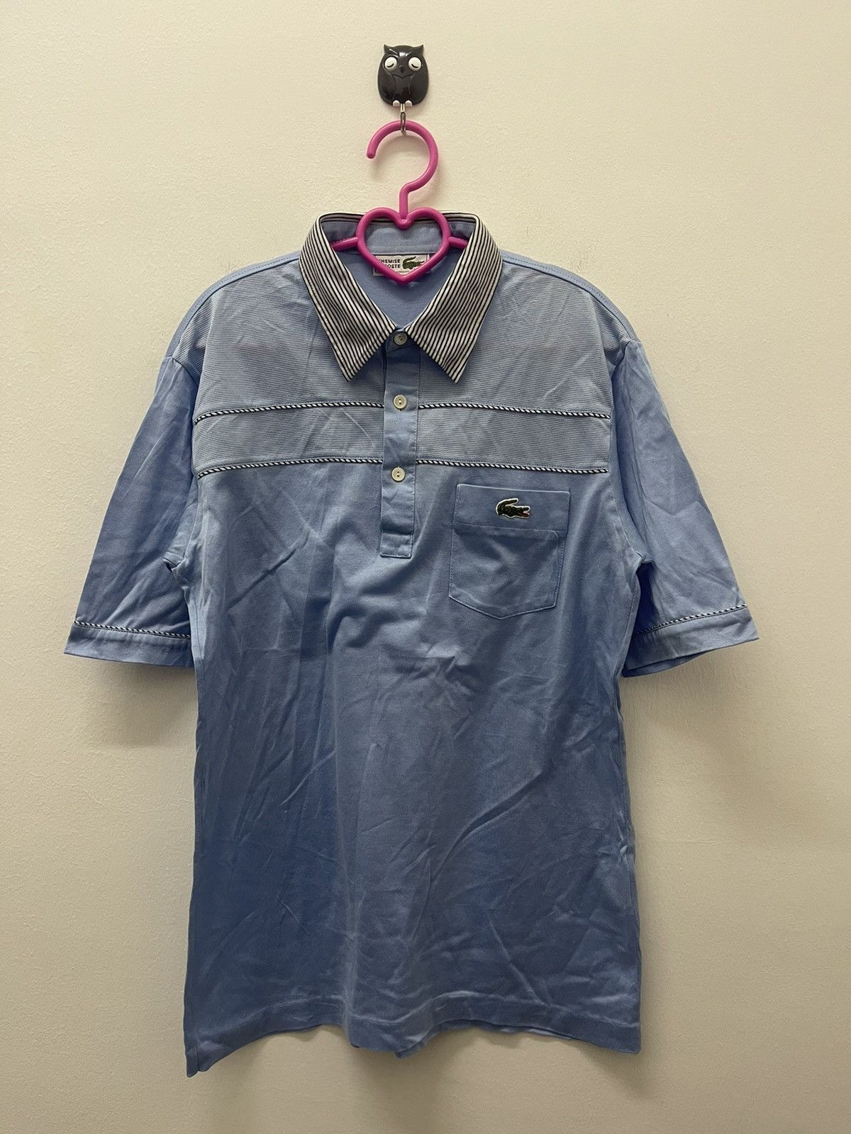 Lacoste Rare Vintage CHEMISE LACOSTE Single Pocket Retro Polo Tee Size US L / EU 52-54 / 3 - 1 Thumbnail
