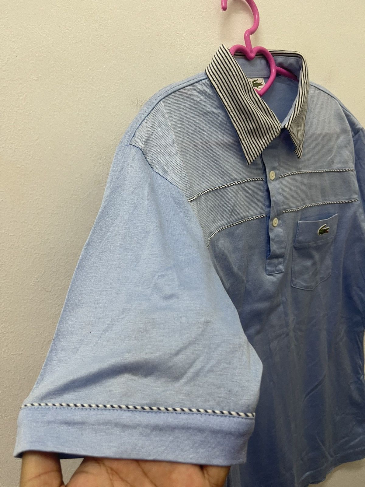 Lacoste Rare Vintage CHEMISE LACOSTE Single Pocket Retro Polo Tee Size US L / EU 52-54 / 3 - 2 Thumbnail