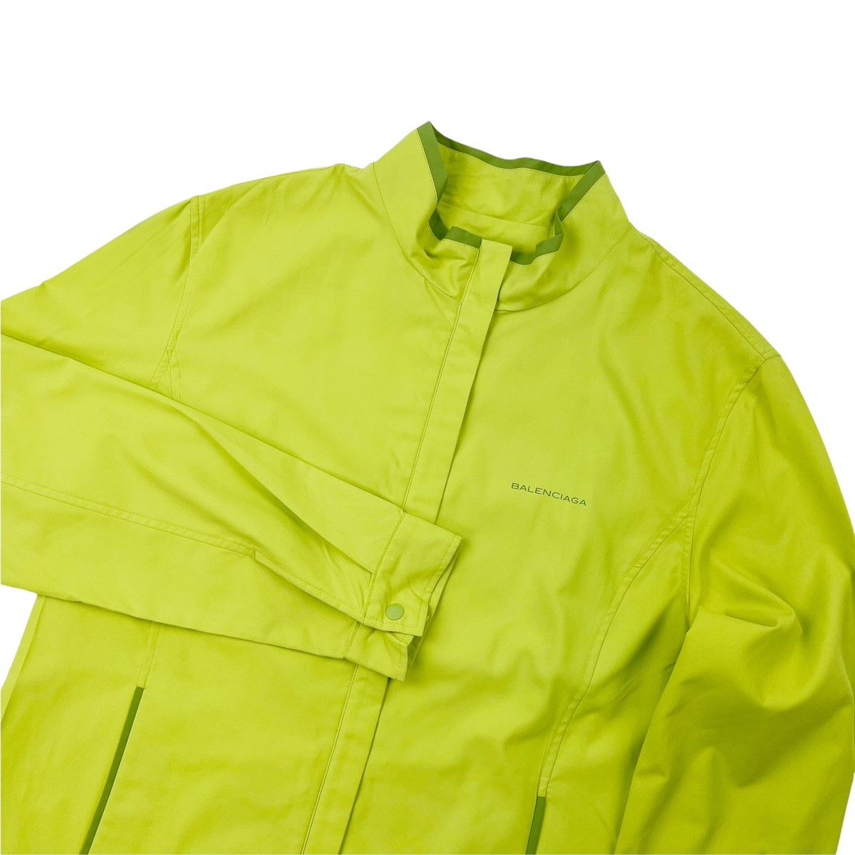Balenciaga Balenciaga Lime Green Lightweight Jacket Size US S / EU 44-46 / 1 - 1 Thumbnail