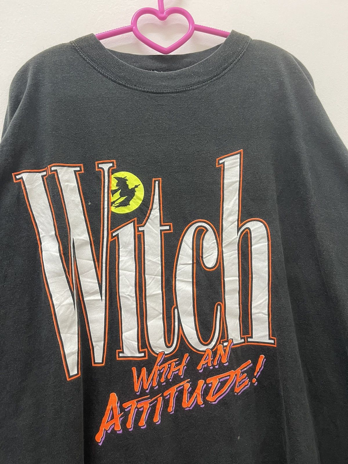 Band Tees Rare Vintage WITCH With An Attitude Wording Tee Size US XL / EU 56 / 4 - 2 Thumbnail