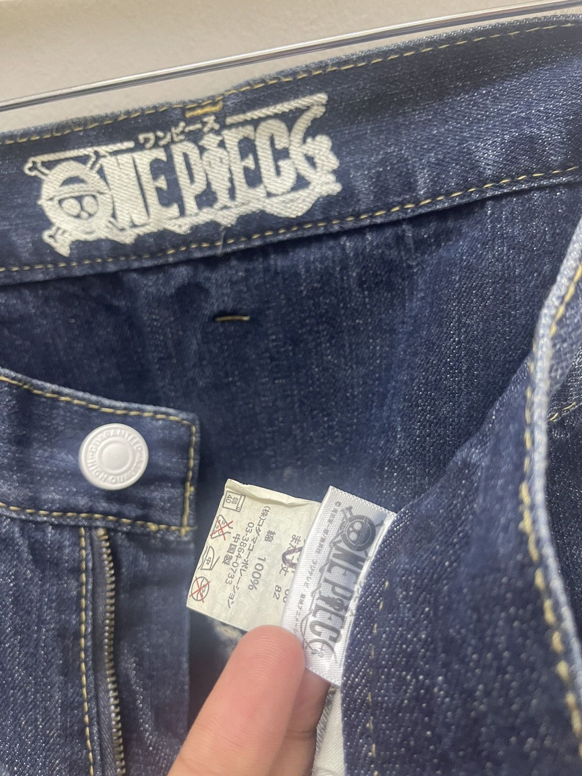 One Piece Rare ONE PIECE Chopper Japan Anime Manga Denim Jeans Pant Size US 33 - 13 Thumbnail