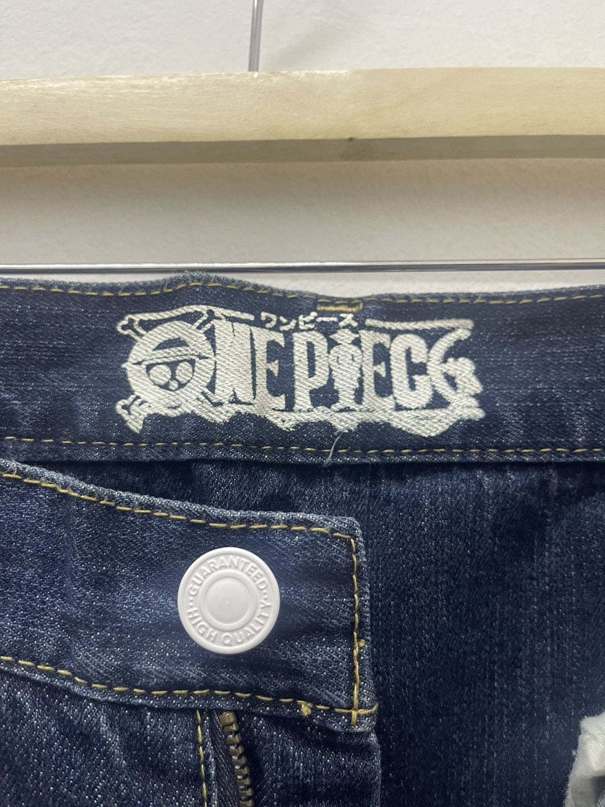 One Piece Rare ONE PIECE Chopper Japan Anime Manga Denim Jeans Pant Size US 33 - 12 Thumbnail