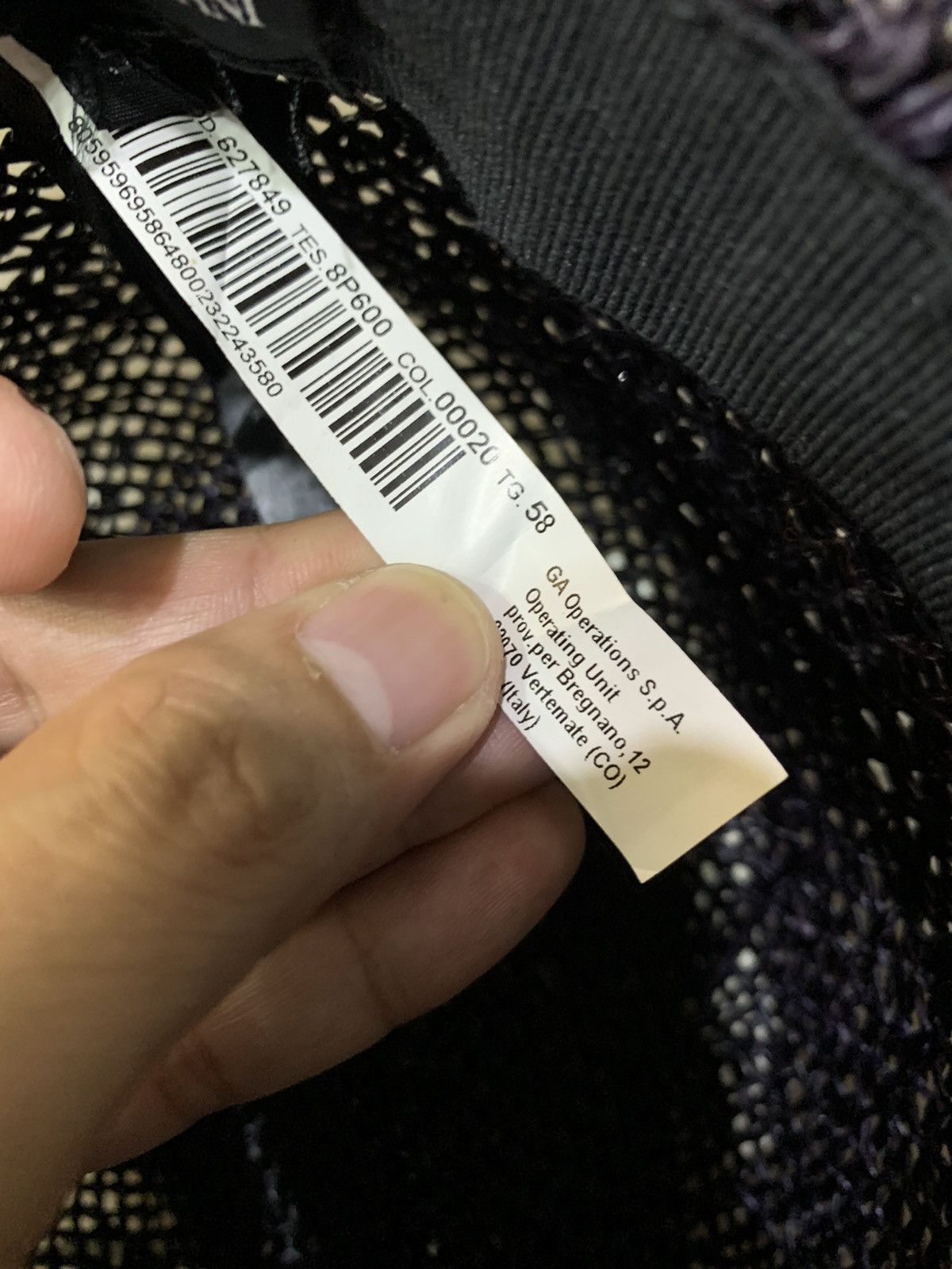 Emporio Armani VINTAGE EMPORIO ARMANI MESH STRAW HAT SIZE 58 Size ONE SIZE - 10 Thumbnail