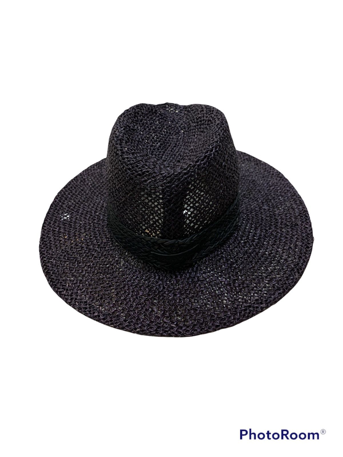 Emporio Armani VINTAGE EMPORIO ARMANI MESH STRAW HAT SIZE 58 Size ONE SIZE - 3 Thumbnail