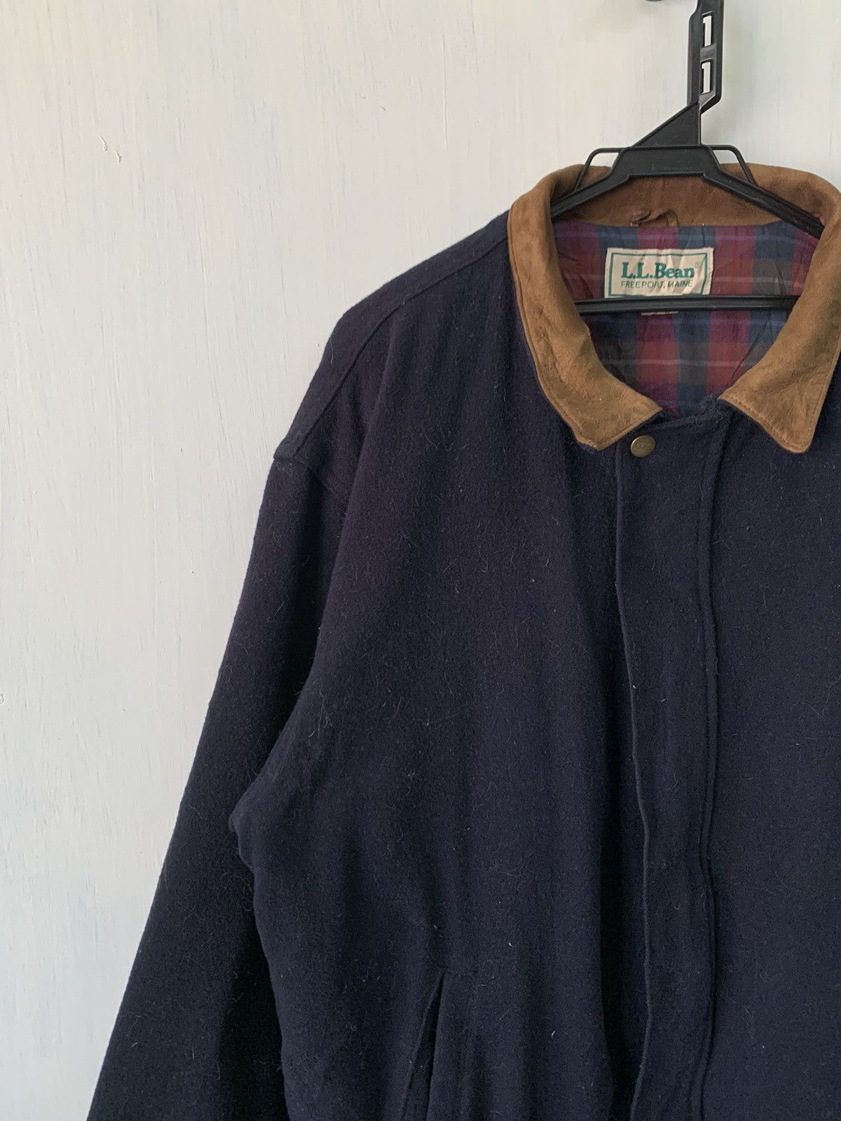 L.L. Bean Vtg LL Bean Wool Jacket With Thinsulate Made in Usa Size US XL / EU 56 / 4 - 3 Thumbnail