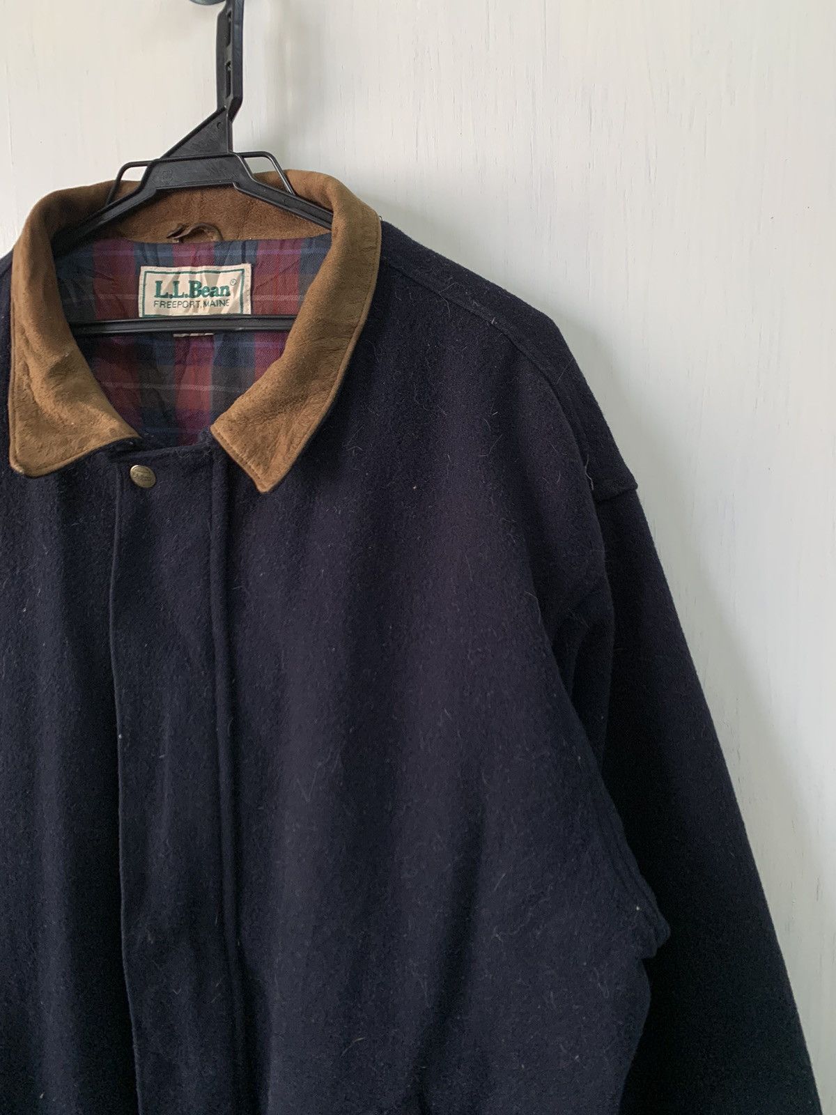 L.L. Bean Vtg LL Bean Wool Jacket With Thinsulate Made in Usa Size US XL / EU 56 / 4 - 4 Thumbnail