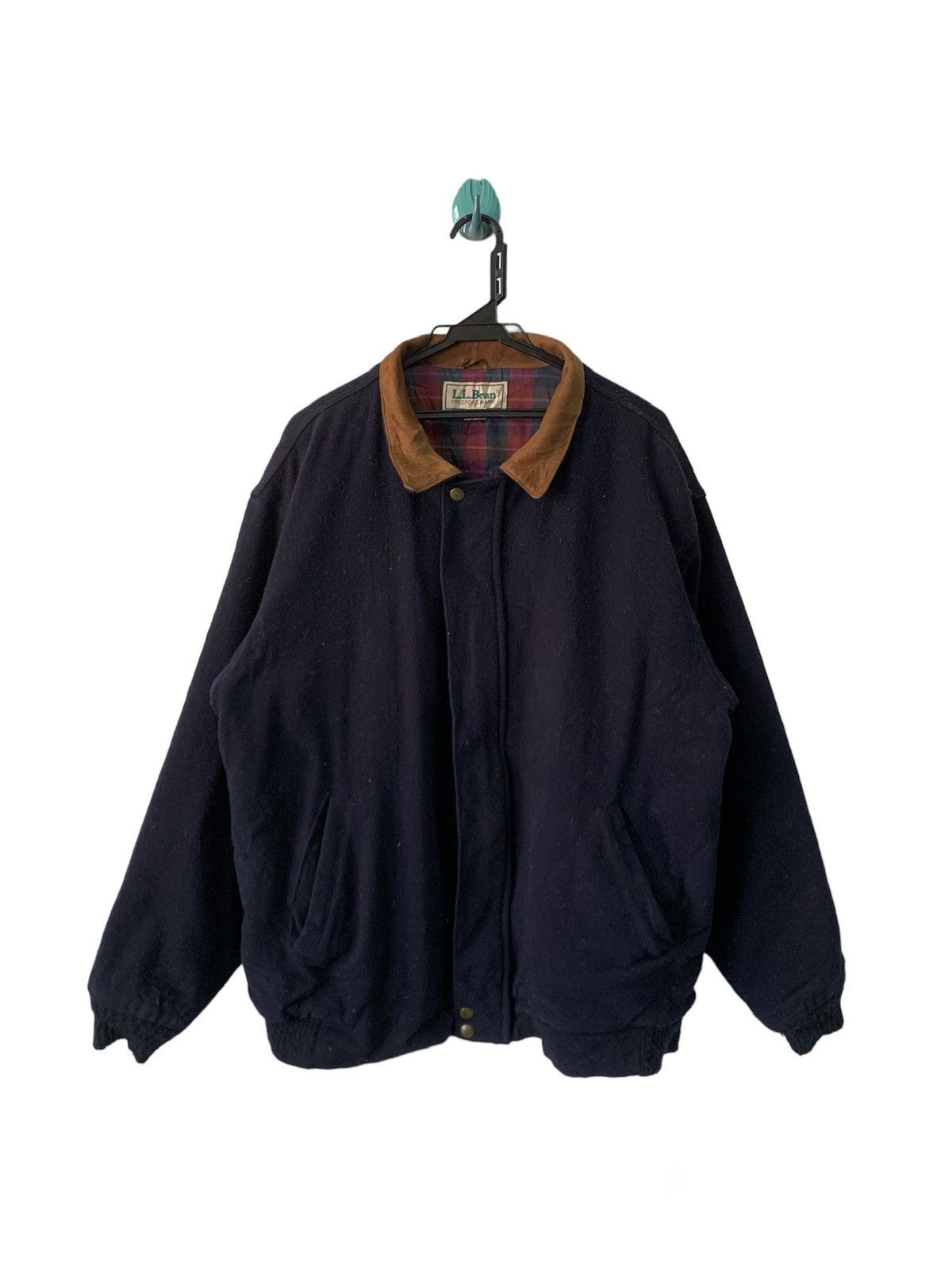 L.L. Bean Vtg LL Bean Wool Jacket With Thinsulate Made in Usa Size US XL / EU 56 / 4 - 1 Thumbnail