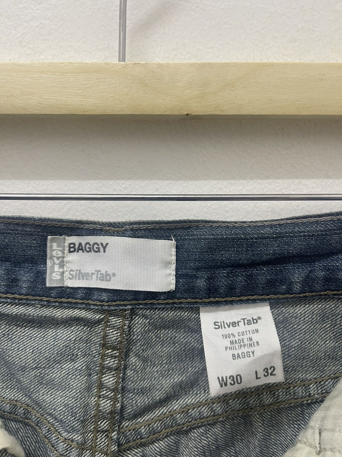 Levi's Rare Vintage LEVIS Silver Tab Baggy Size US 30 / EU 46 - 9 Thumbnail
