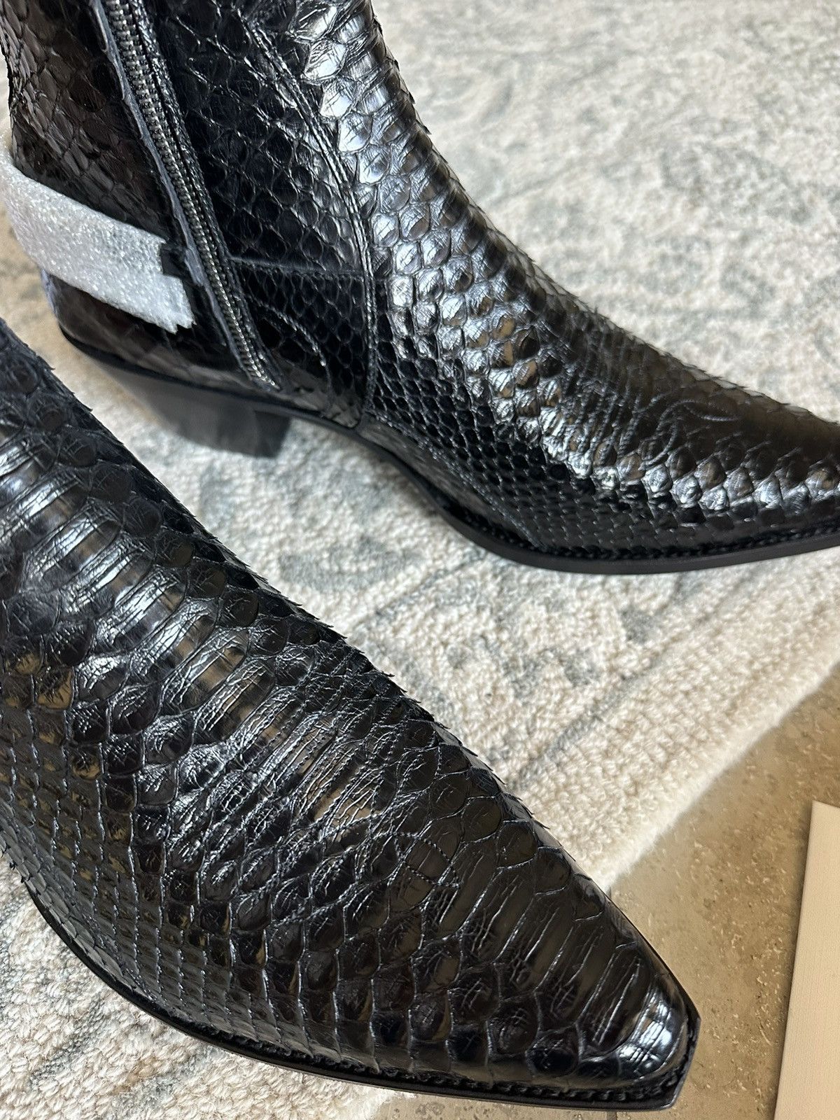 Celine SS20 Celine Berlin cavalry boots in python Hedi Slimane Size US 13 / EU 46 - 14 Thumbnail