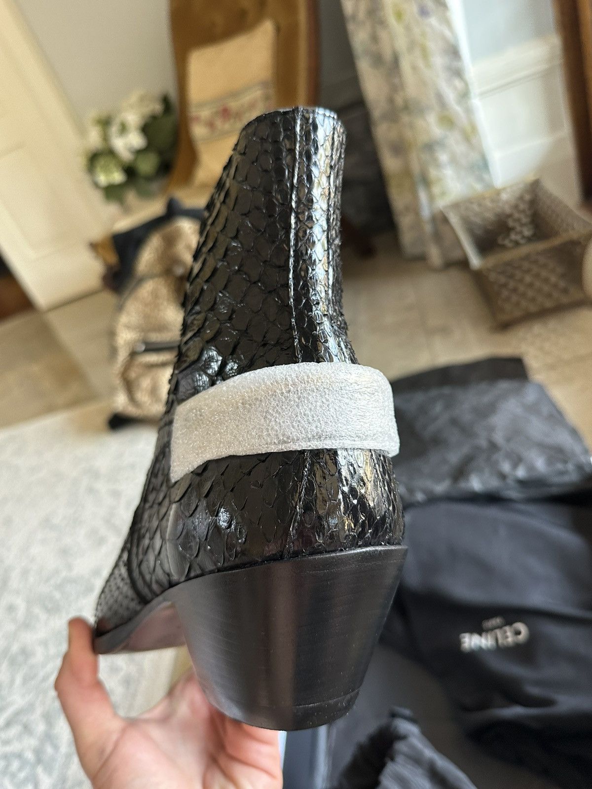 Celine SS20 Celine Berlin cavalry boots in python Hedi Slimane Size US 13 / EU 46 - 5 Thumbnail