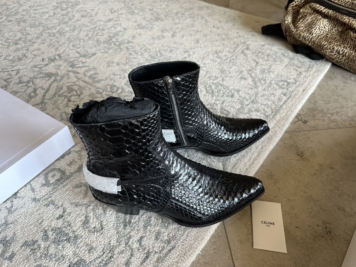 Celine SS20 Celine Berlin cavalry boots in python Hedi Slimane Size US 13 / EU 46 - 12 Thumbnail
