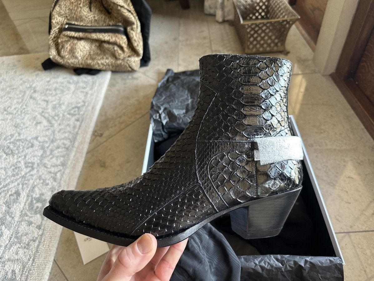Celine SS20 Celine Berlin cavalry boots in python Hedi Slimane Size US 13 / EU 46 - 2 Thumbnail