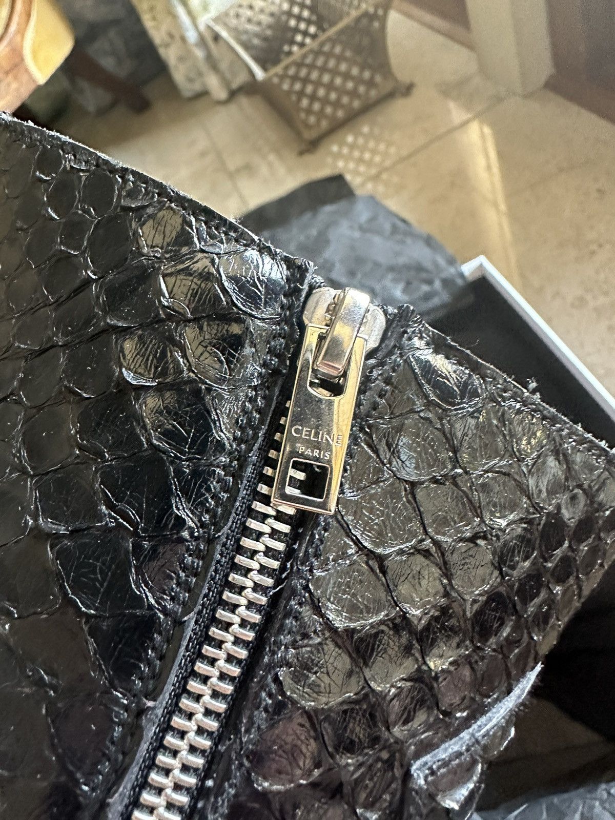 Celine SS20 Celine Berlin cavalry boots in python Hedi Slimane Size US 13 / EU 46 - 8 Thumbnail