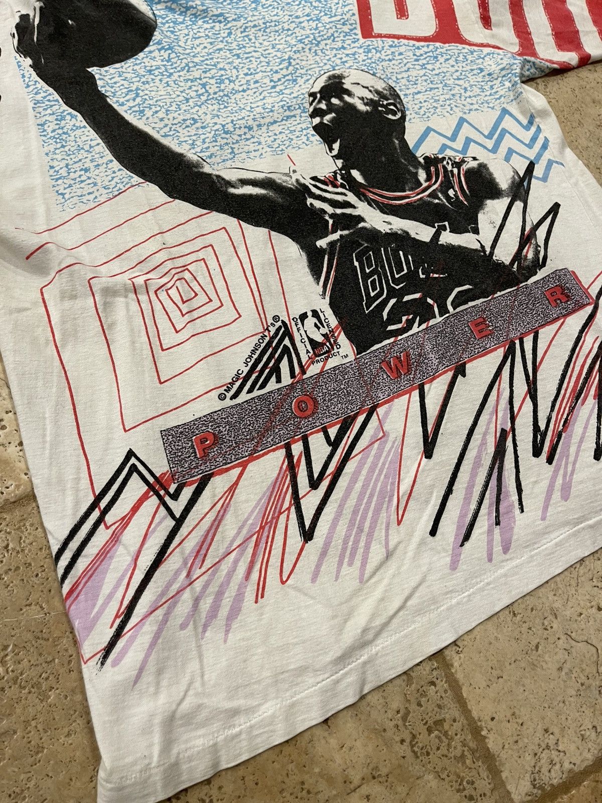 NBA Vintage Michael Jordan Chicago Bulls All Over Print 90’s Size US L / EU 52-54 / 3 - 5 Thumbnail