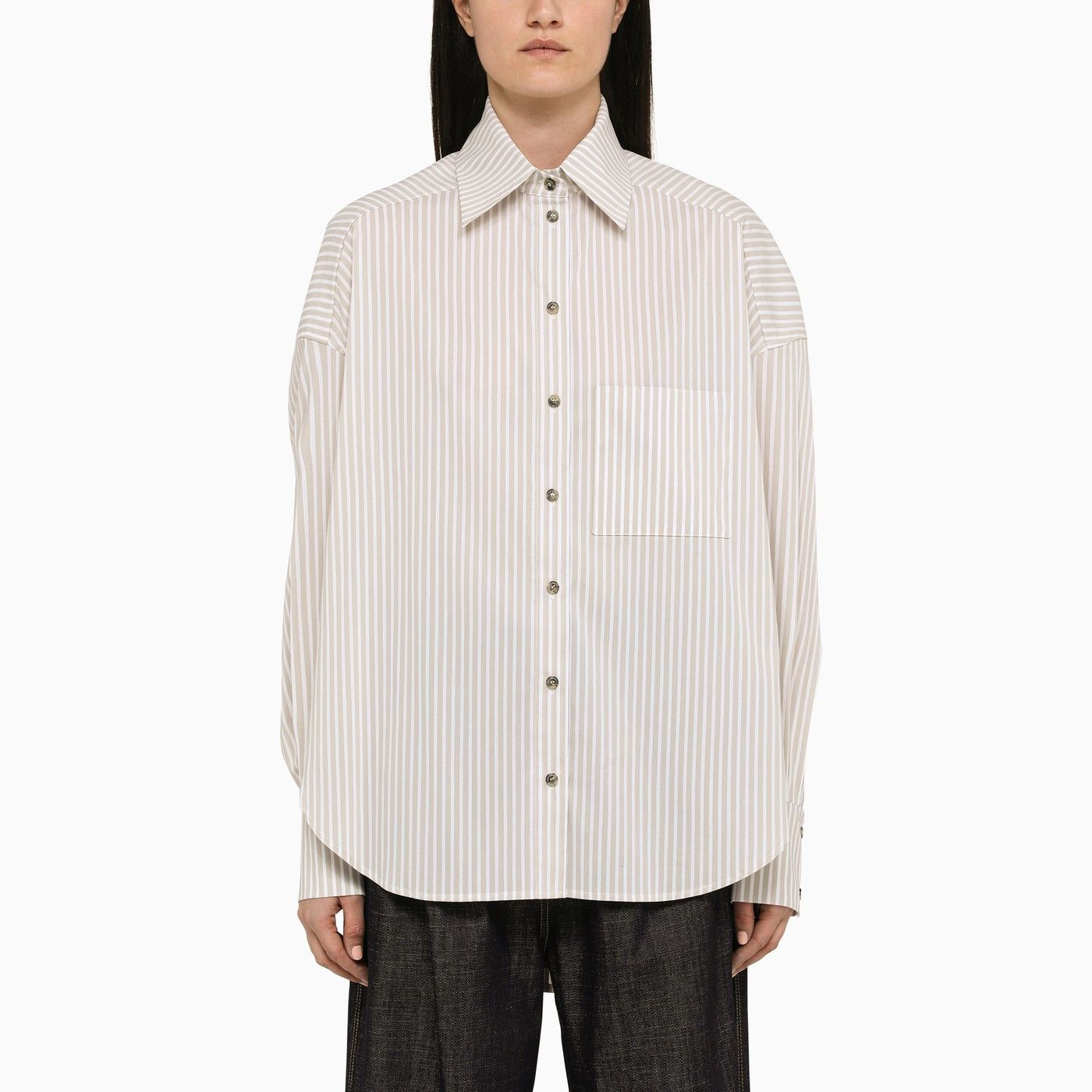 o1d2blof0623 Shirt in Beige White