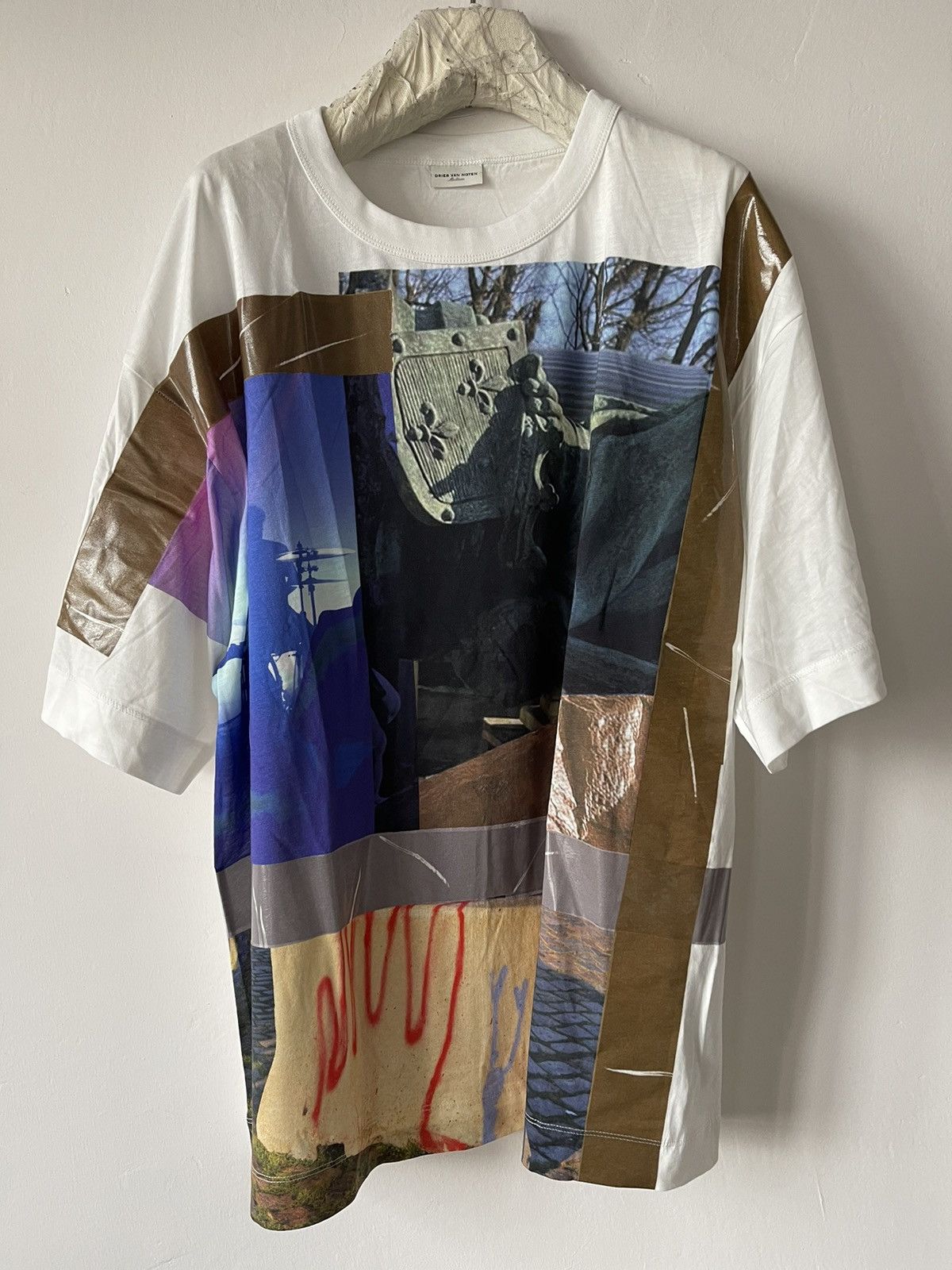 Dries Van Noten Dries Van Noten Graphic Print Oversized T-Shirt SS22 Size US M / EU 48-50 / 2 - 2 Thumbnail