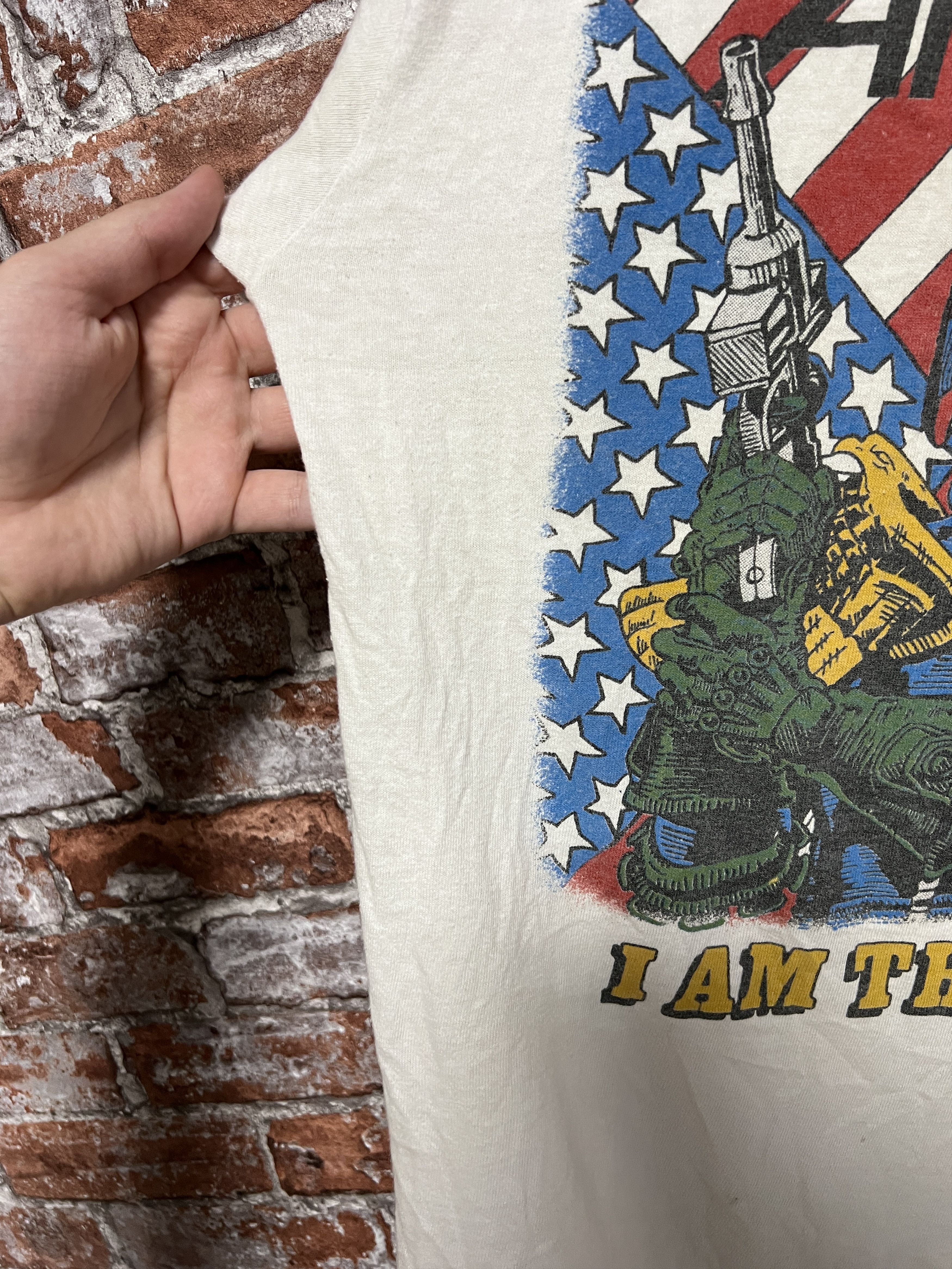 Band Tees × Vintage Vintage 1987 Anthrax Judge Dredd i am the law T-shirt Size US L / EU 52-54 / 3 - 12 Thumbnail