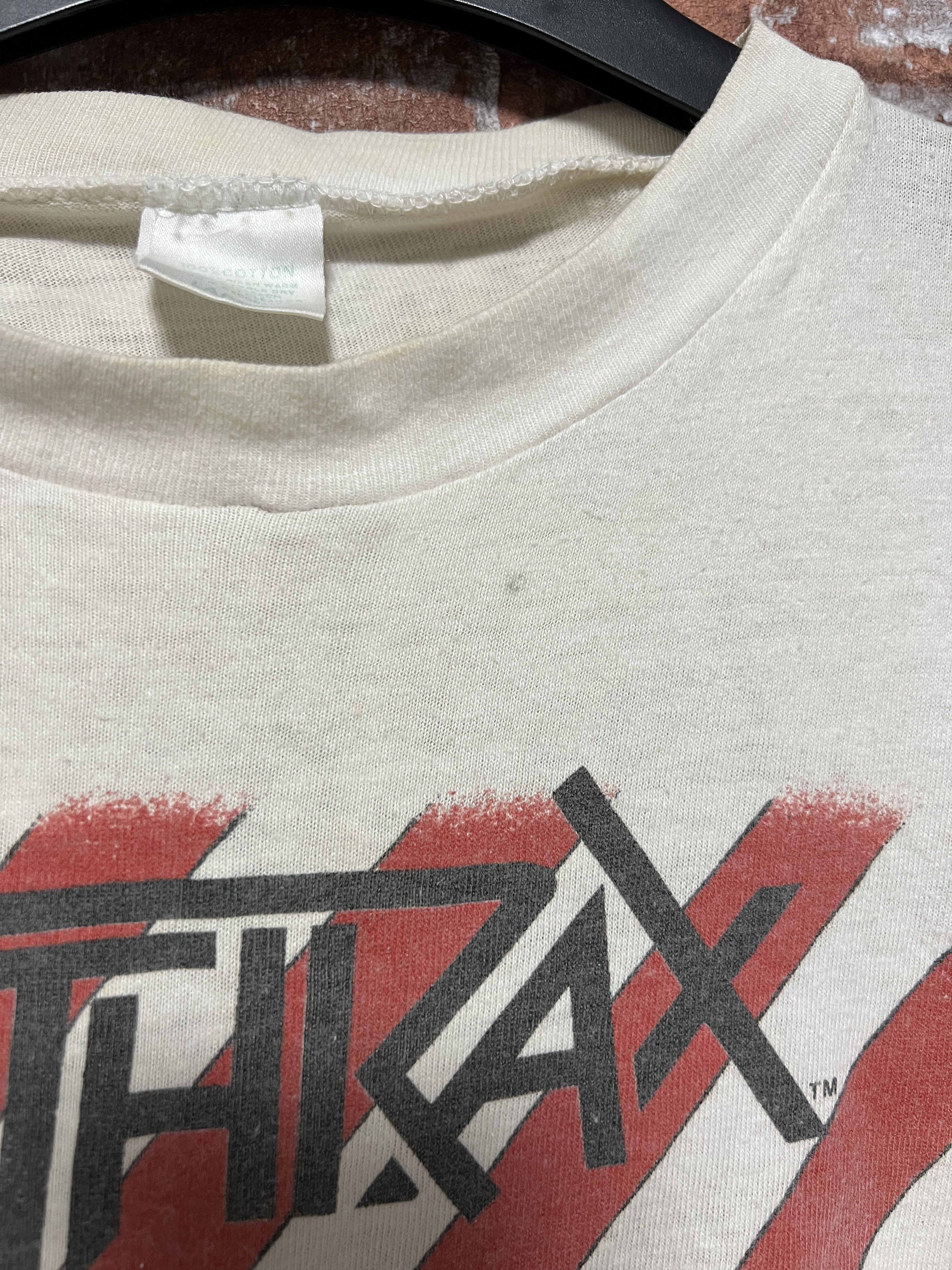 Band Tees × Vintage Vintage 1987 Anthrax Judge Dredd i am the law T-shirt Size US L / EU 52-54 / 3 - 6 Thumbnail