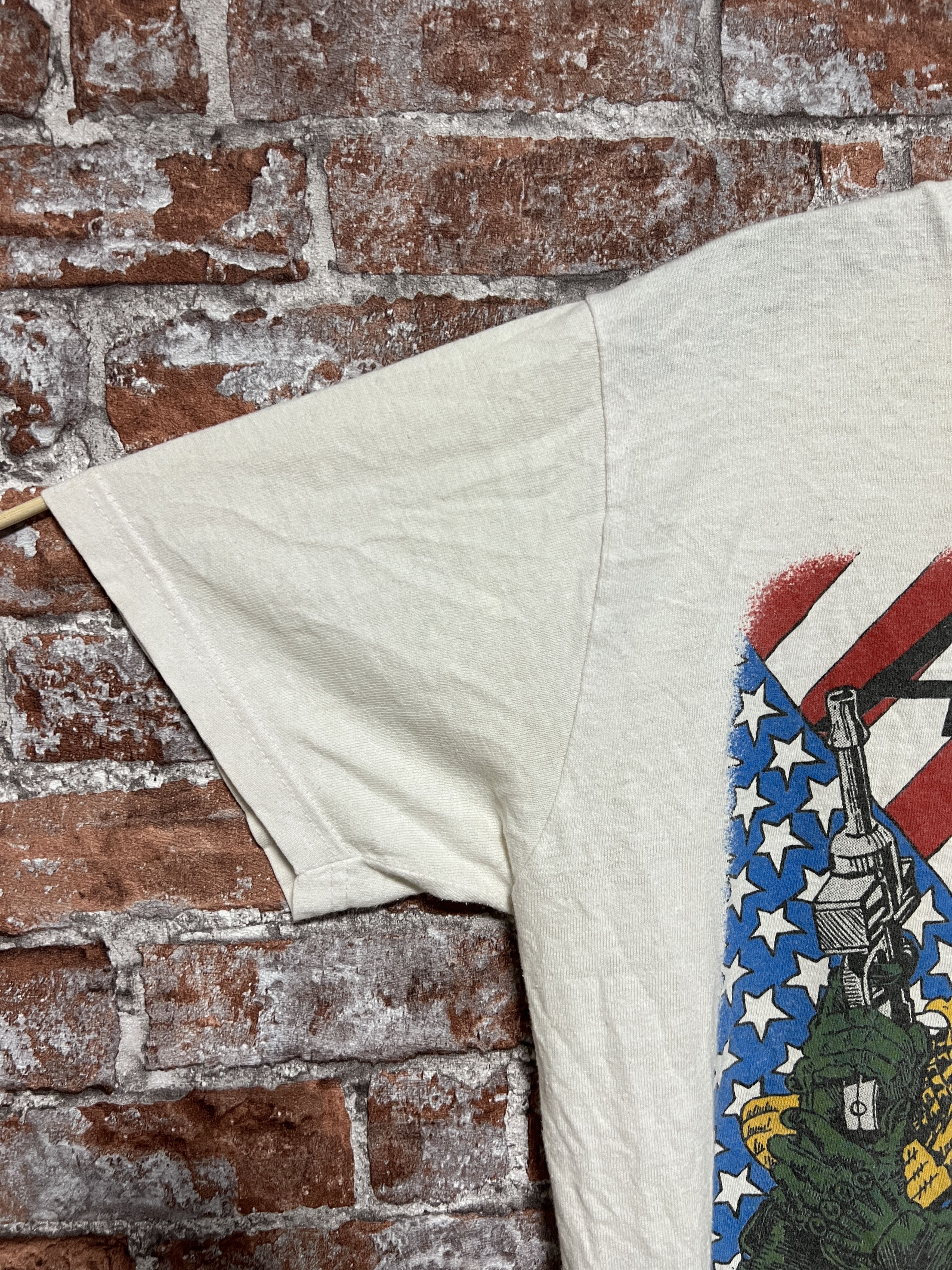 Band Tees × Vintage Vintage 1987 Anthrax Judge Dredd i am the law T-shirt Size US L / EU 52-54 / 3 - 4 Thumbnail