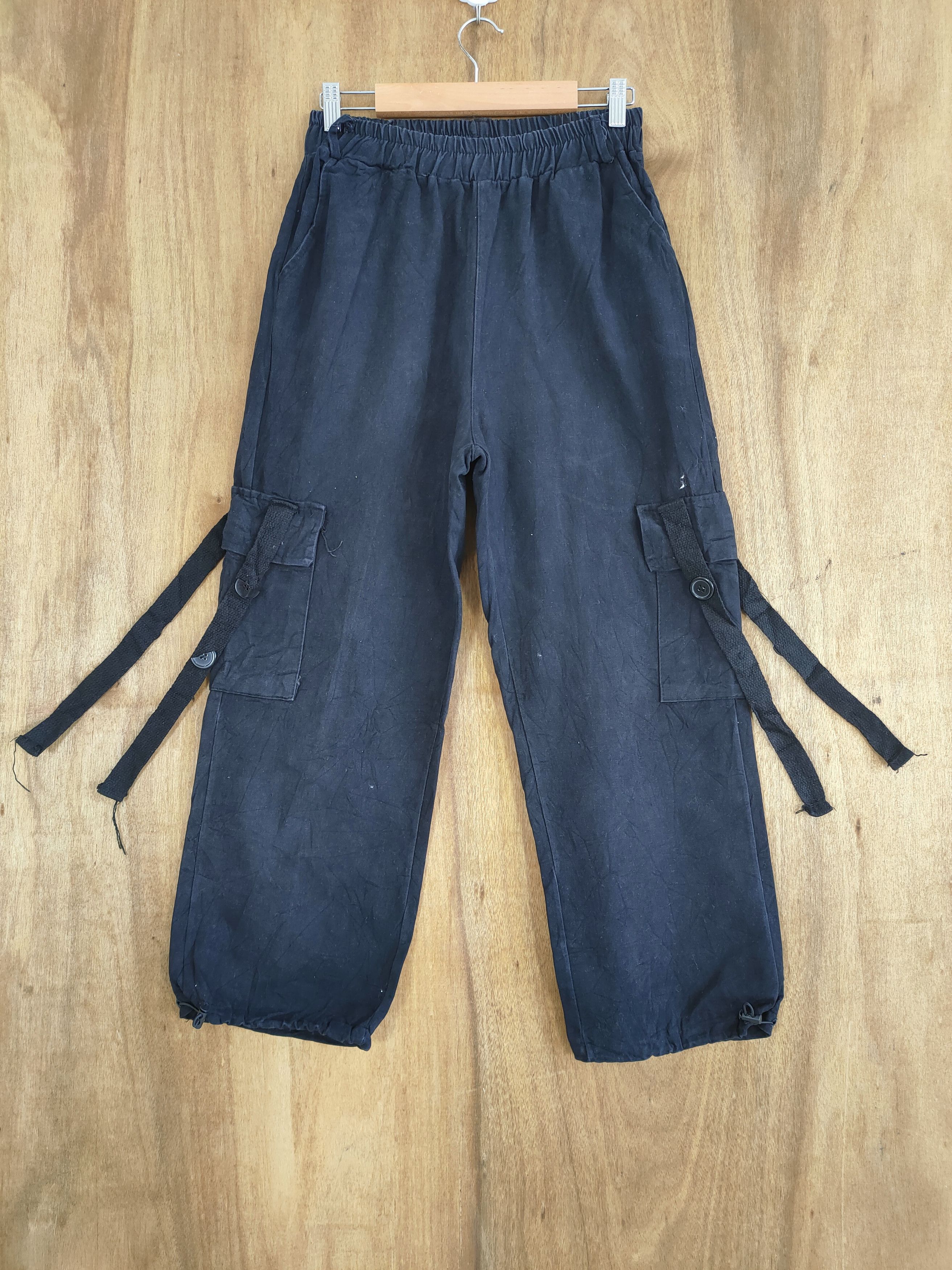 image of Parachute Baggy Cargo Pants in Black, Men's (Size 26)