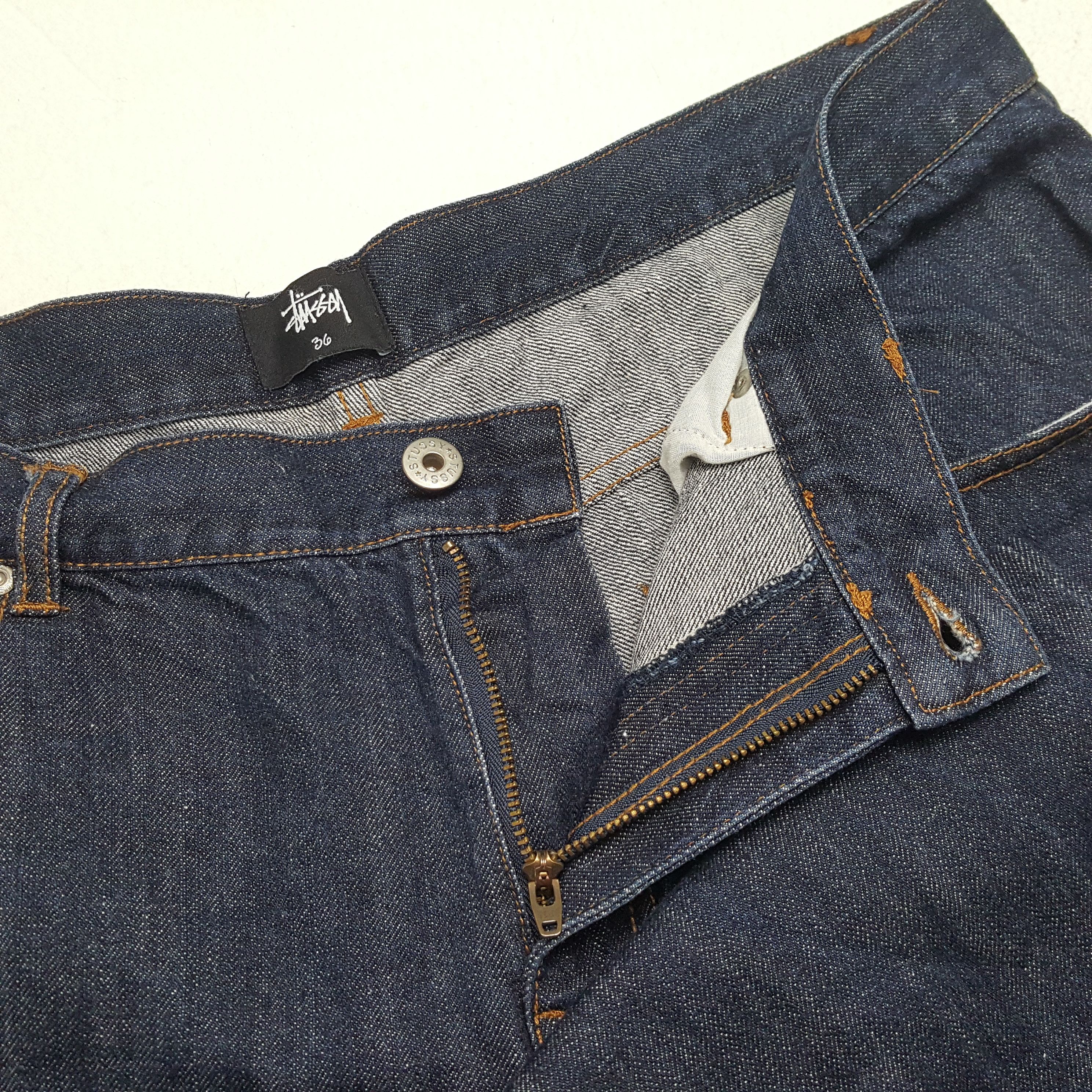 Stussy × Vintage Vintage STUSSY Streetwear Skateboard Custom Logo Jeans Size US 37 - 12 Thumbnail