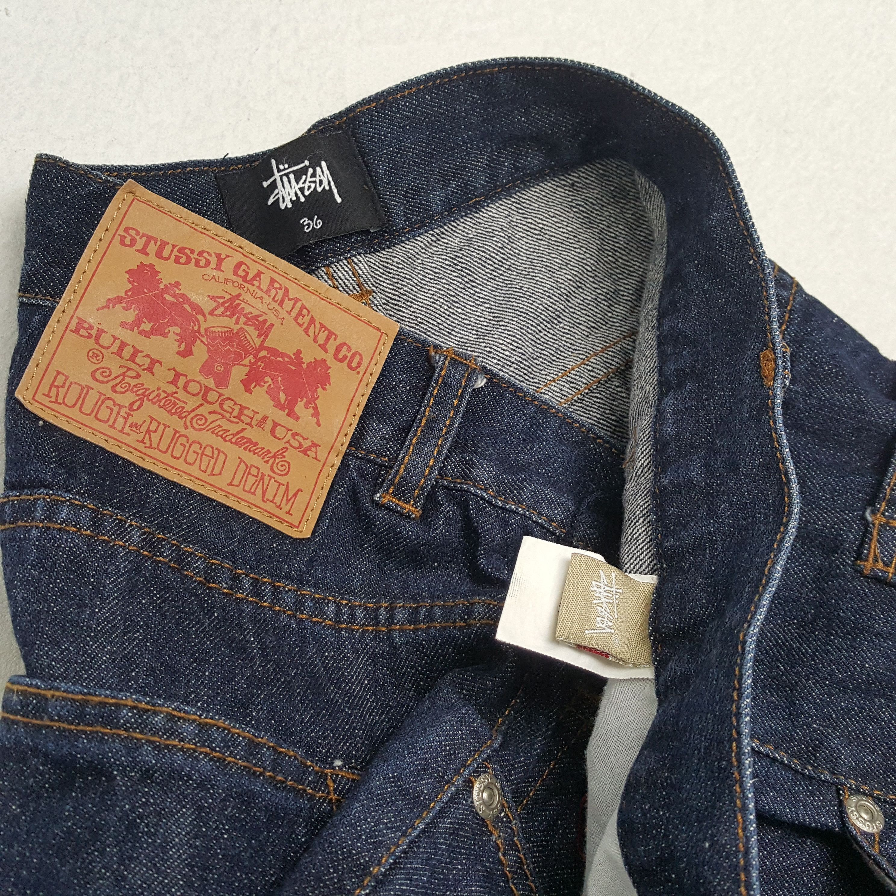 Stussy × Vintage Vintage STUSSY Streetwear Skateboard Custom Logo Jeans Size US 37 - 14 Thumbnail
