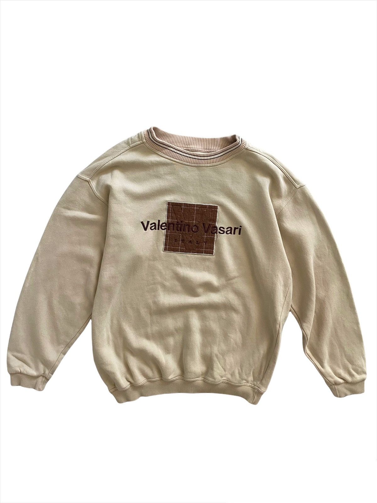 image of Italian Designers x Valentino Vasari Italy Sweatshirt in Cream, Men's (Size Medium)