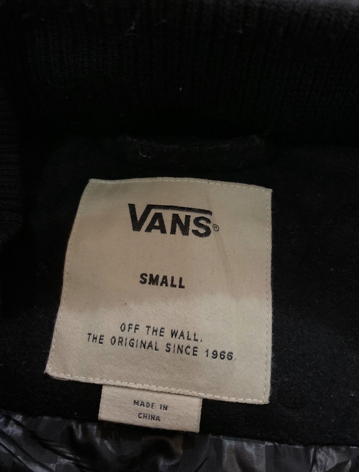 Japanese Brand Vans Wools Black Jacket hoodie Size US M / EU 48-50 / 2 - 7 Thumbnail