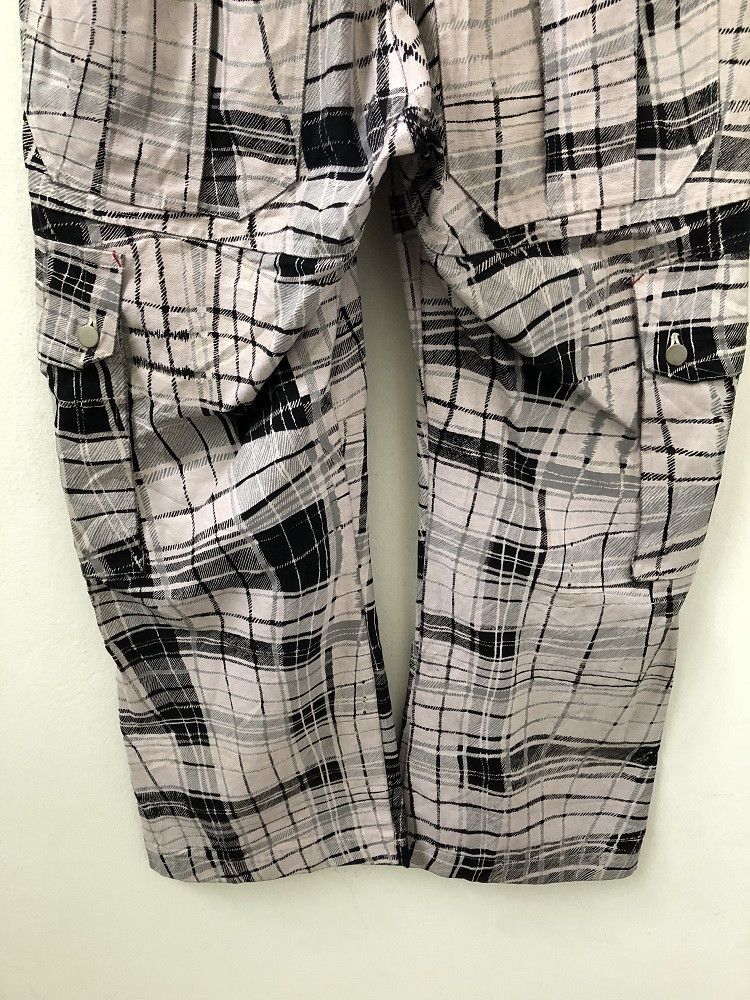 Japanese Brand Vintage MILKBOY Japan Coated Checks Baggy Cargo Pant Size US 32 / EU 48 - 10 Thumbnail