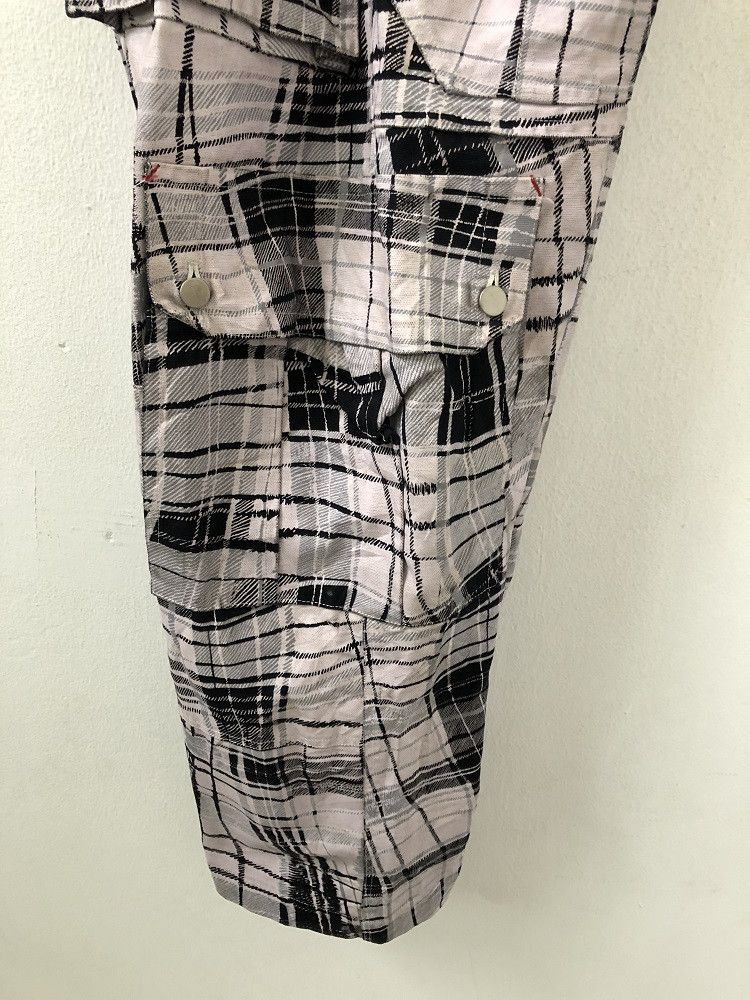 Japanese Brand Vintage MILKBOY Japan Coated Checks Baggy Cargo Pant Size US 32 / EU 48 - 14 Thumbnail