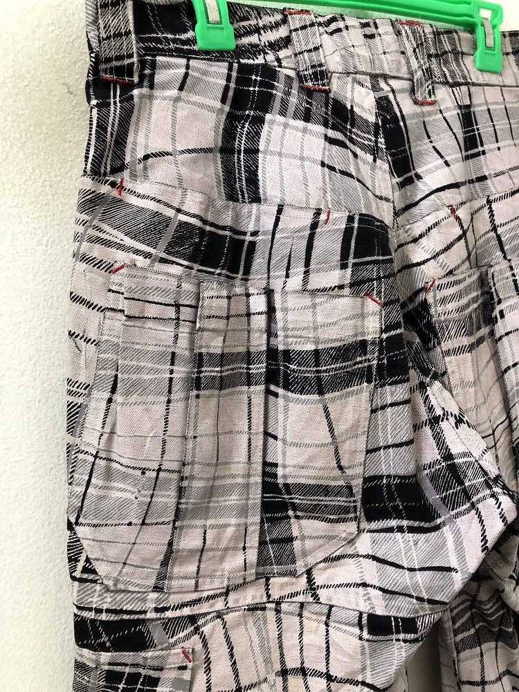 Japanese Brand Vintage MILKBOY Japan Coated Checks Baggy Cargo Pant Size US 32 / EU 48 - 8 Thumbnail