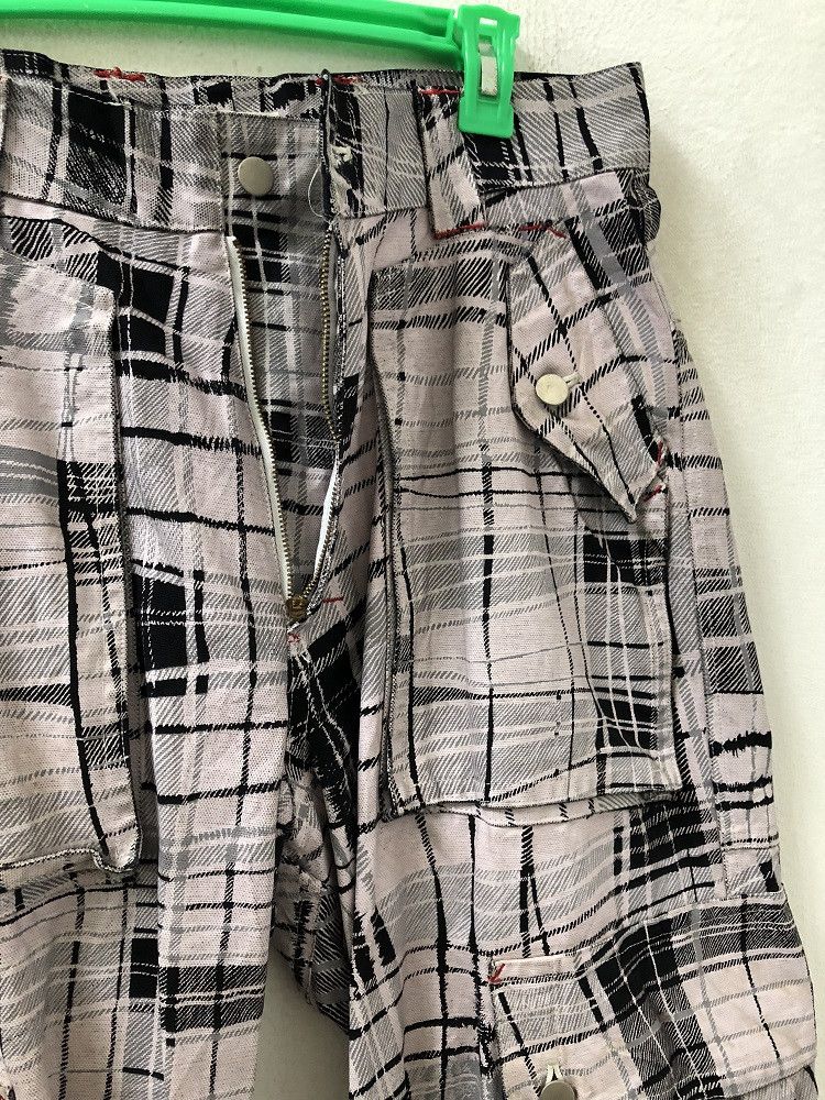 Japanese Brand Vintage MILKBOY Japan Coated Checks Baggy Cargo Pant Size US 32 / EU 48 - 6 Thumbnail