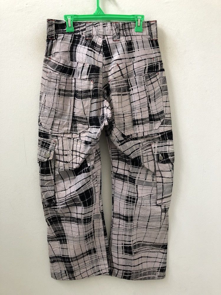 Japanese Brand Vintage MILKBOY Japan Coated Checks Baggy Cargo Pant Size US 32 / EU 48 - 7 Thumbnail