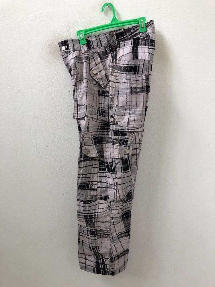 Japanese Brand Vintage MILKBOY Japan Coated Checks Baggy Cargo Pant Size US 32 / EU 48 - 11 Thumbnail