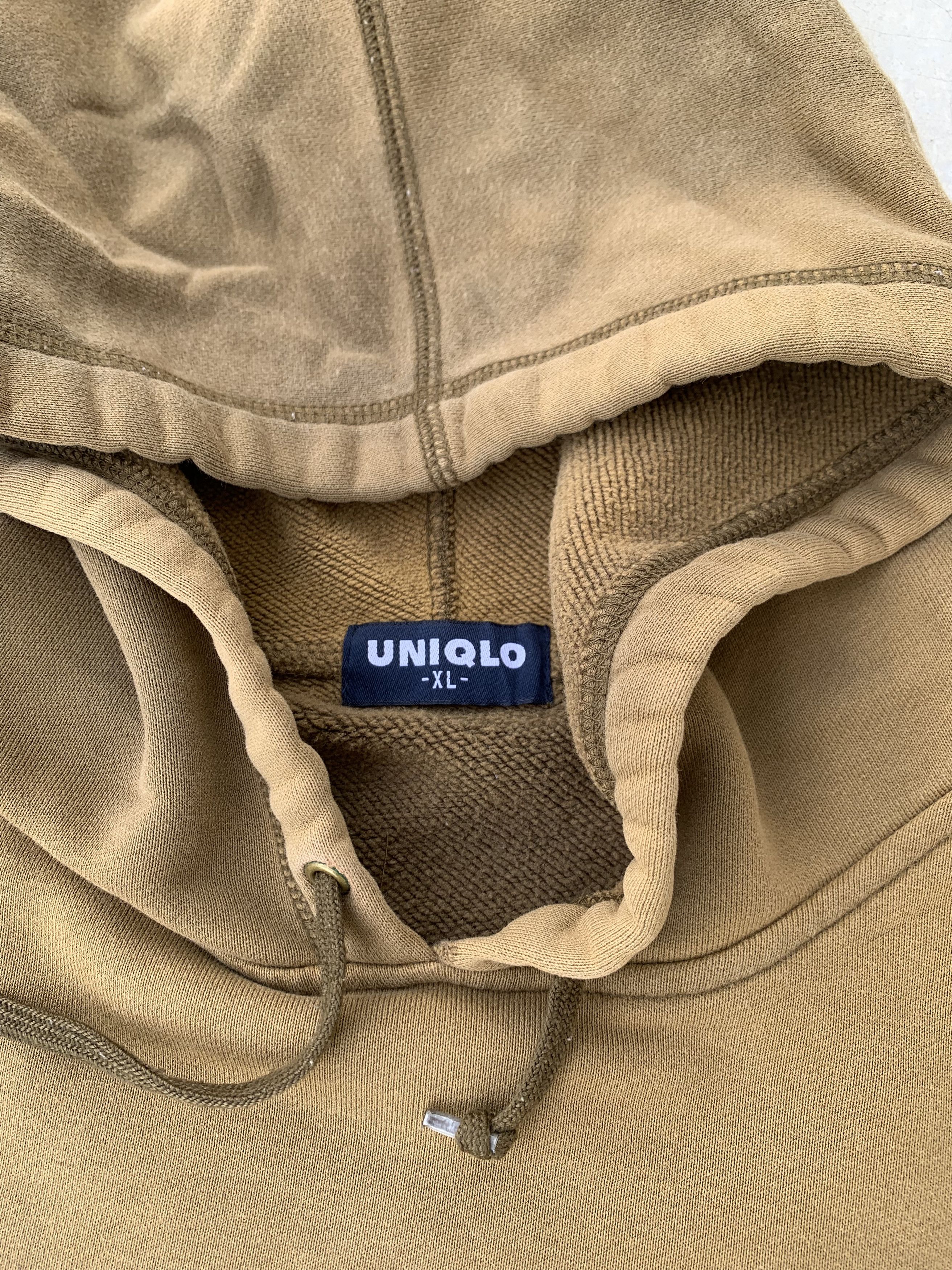 Uniqlo Vintage Uniqlo Sunfaded Brown Hoodie Size US XL / EU 56 / 4 - 10 Thumbnail