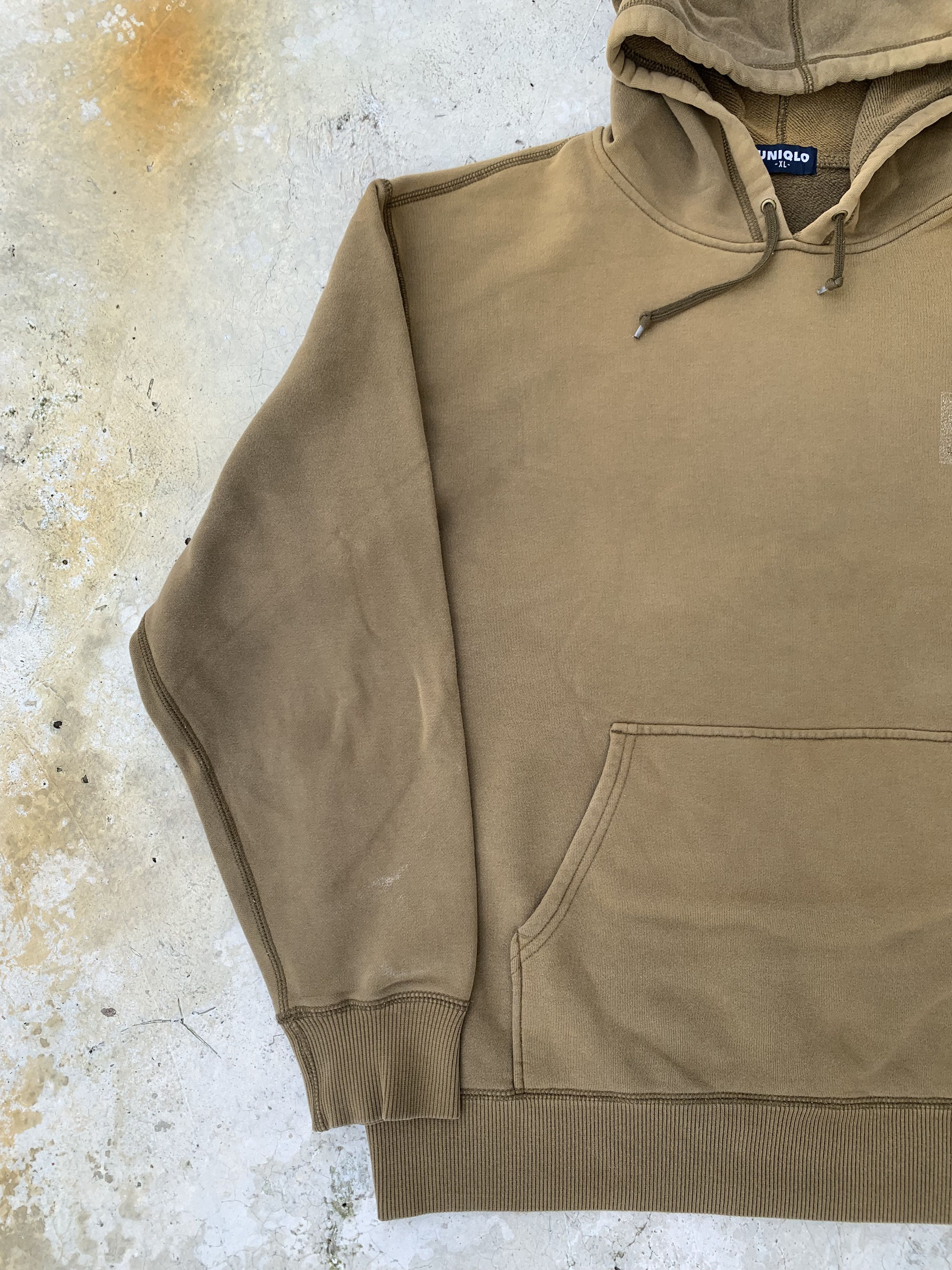Uniqlo Vintage Uniqlo Sunfaded Brown Hoodie Size US XL / EU 56 / 4 - 5 Thumbnail